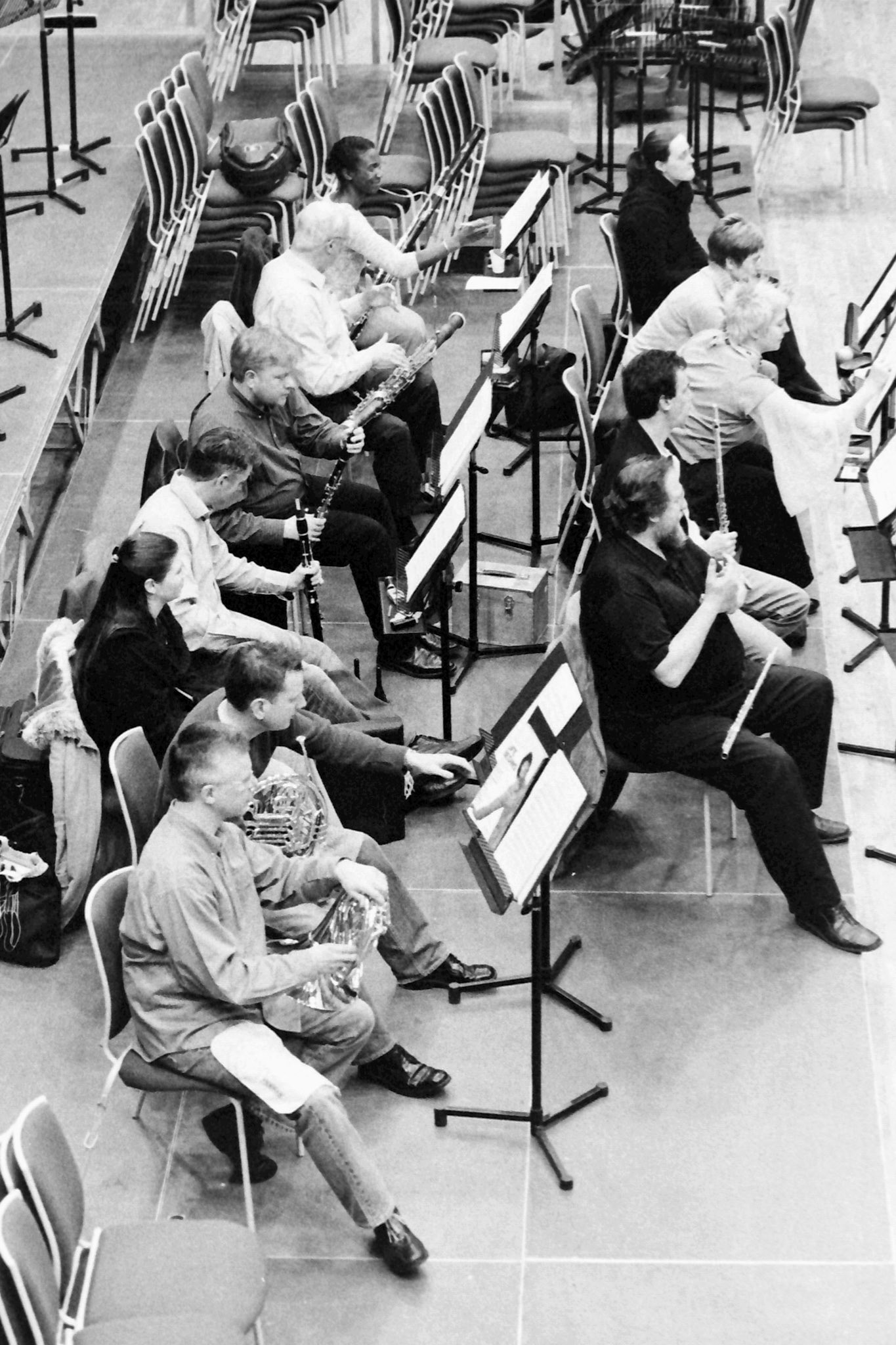 Sakari Oramo rehearsing the CBSO in 2005