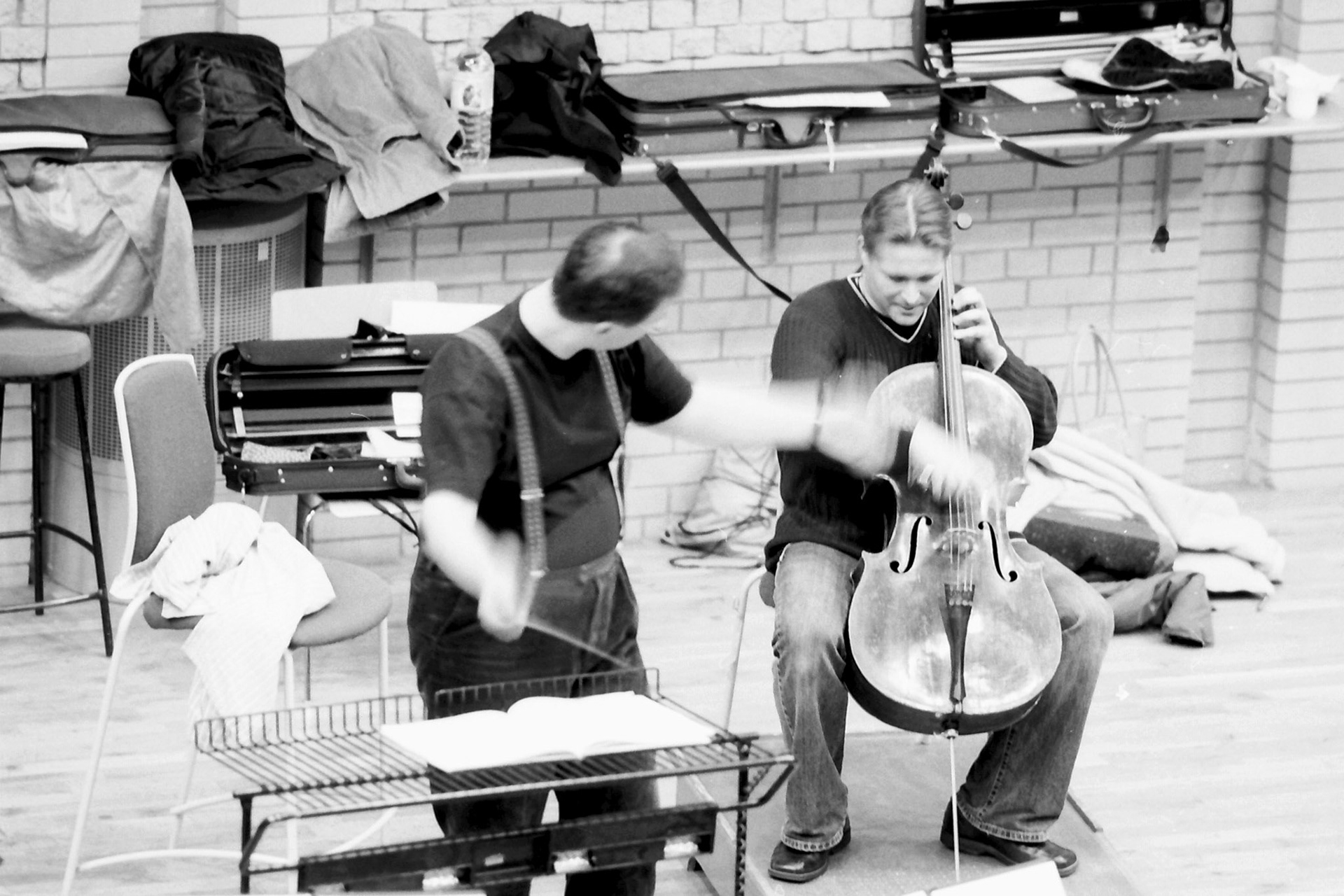 Sakari Oramo rehearsing the CBSO in 2005