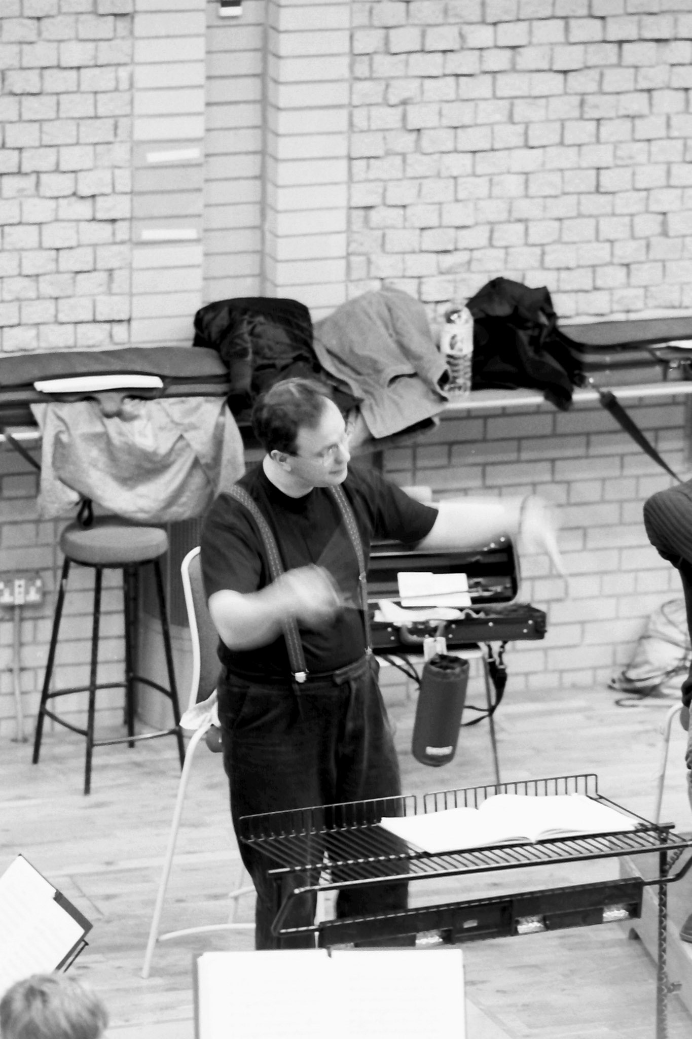 Sakari Oramo rehearsing the CBSO in 2005