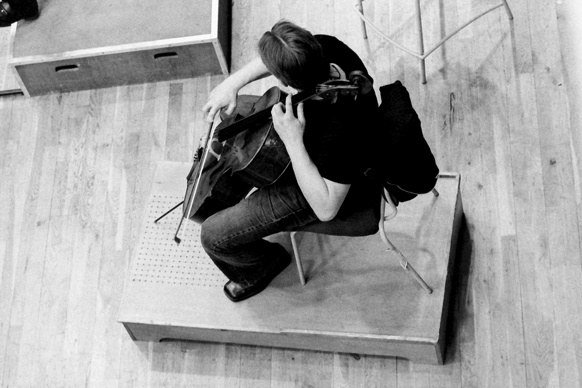 Sakari Oramo rehearsing the CBSO in 2005