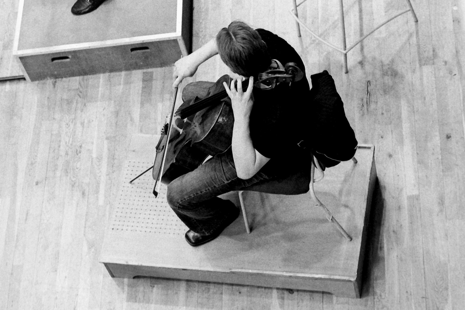 Sakari Oramo rehearsing the CBSO in 2005