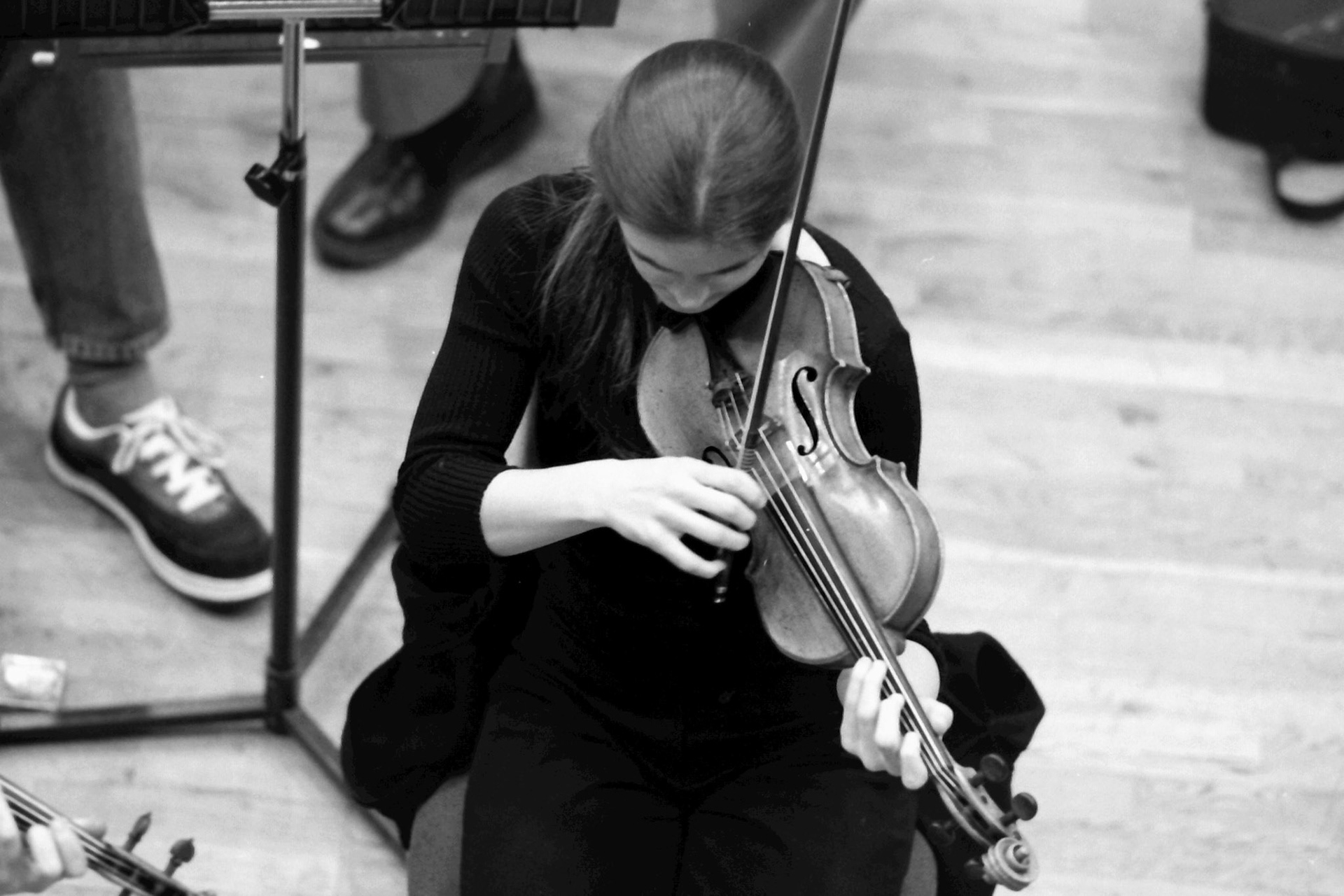 Sakari Oramo rehearsing the CBSO in 2005