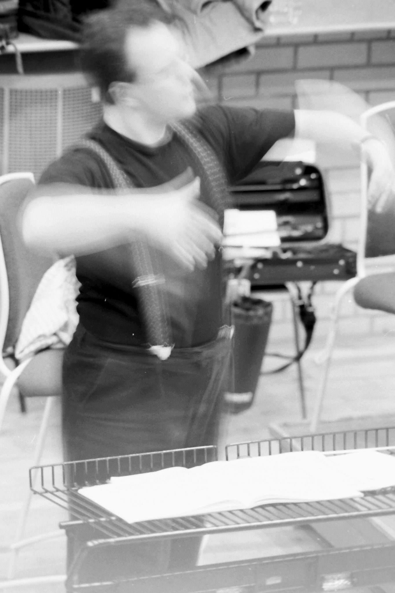 Sakari Oramo rehearsing the CBSO in 2005