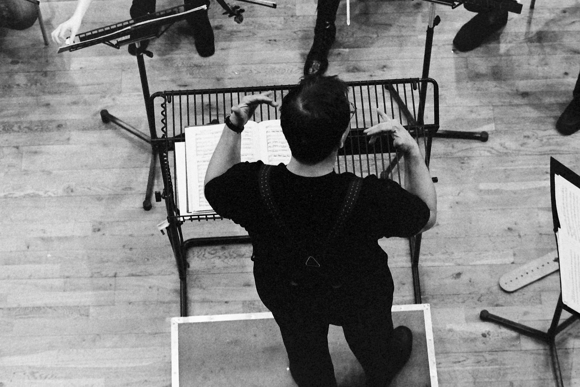 Sakari Oramo rehearsing the CBSO in 2005