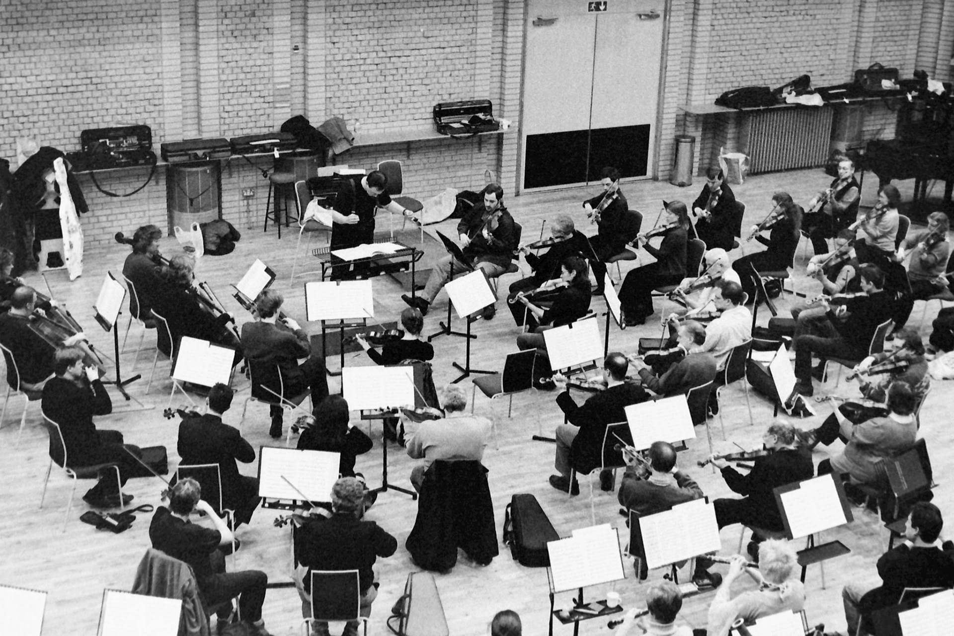 Sakari Oramo rehearsing the CBSO in 2005