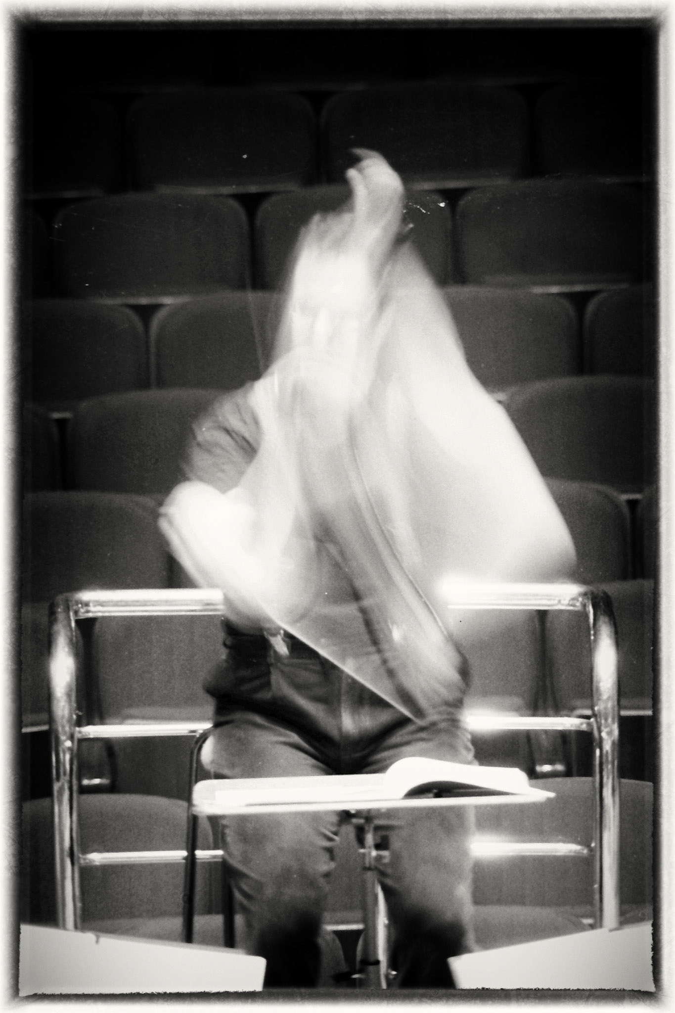 Sakari Oramo rehearsing the CBSO in 2005