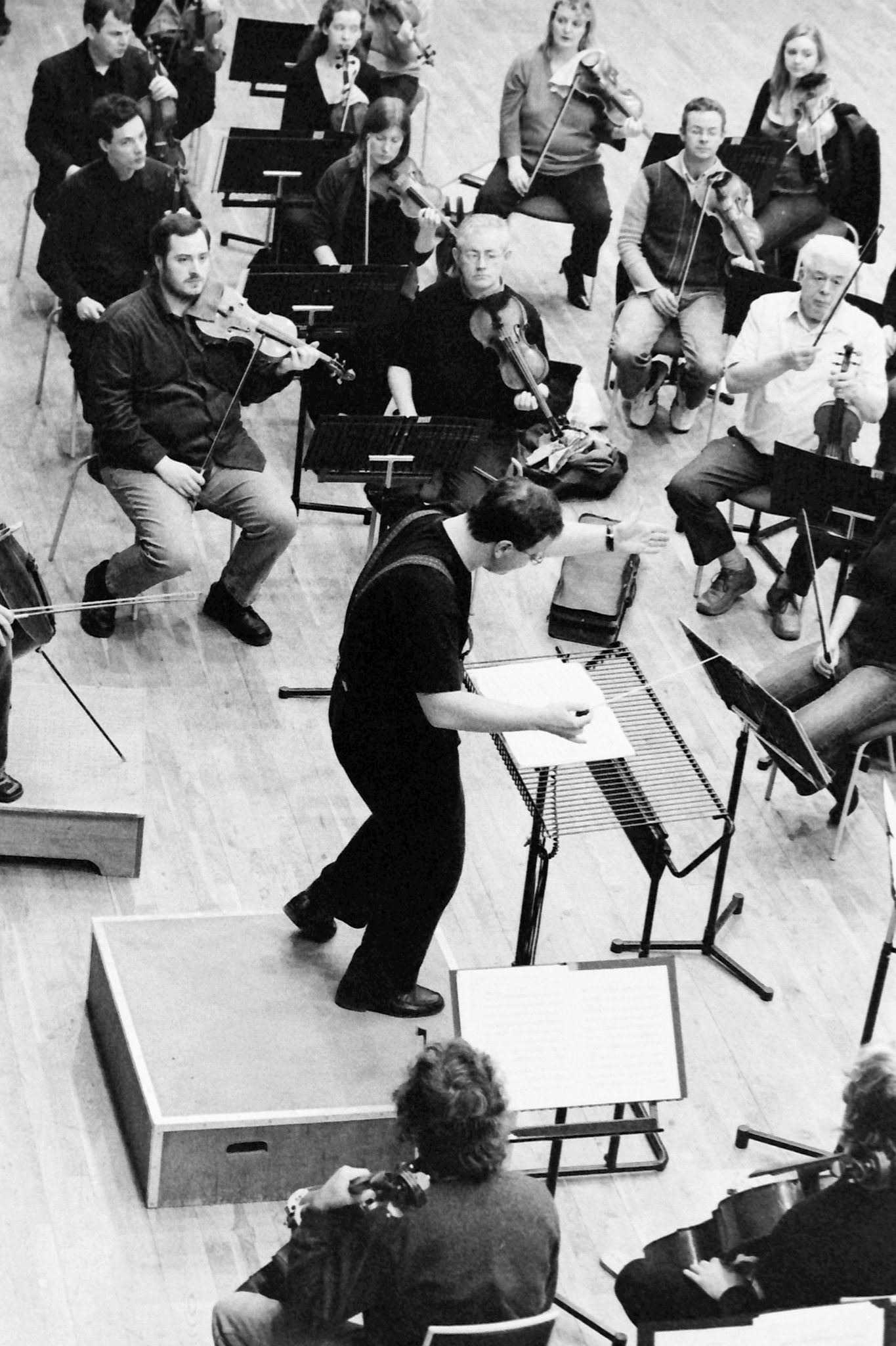Sakari Oramo rehearsing the CBSO in 2005