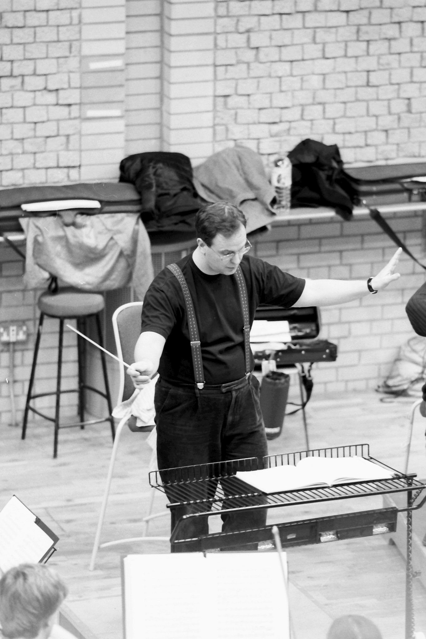 Sakari Oramo rehearsing the CBSO in 2005