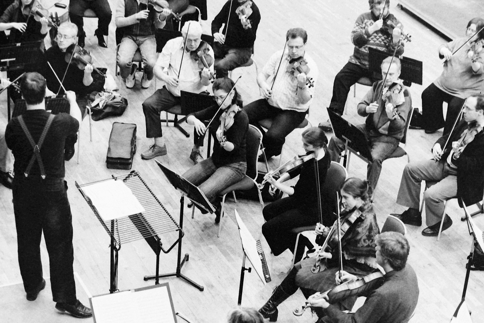 Sakari Oramo rehearsing the CBSO in 2005