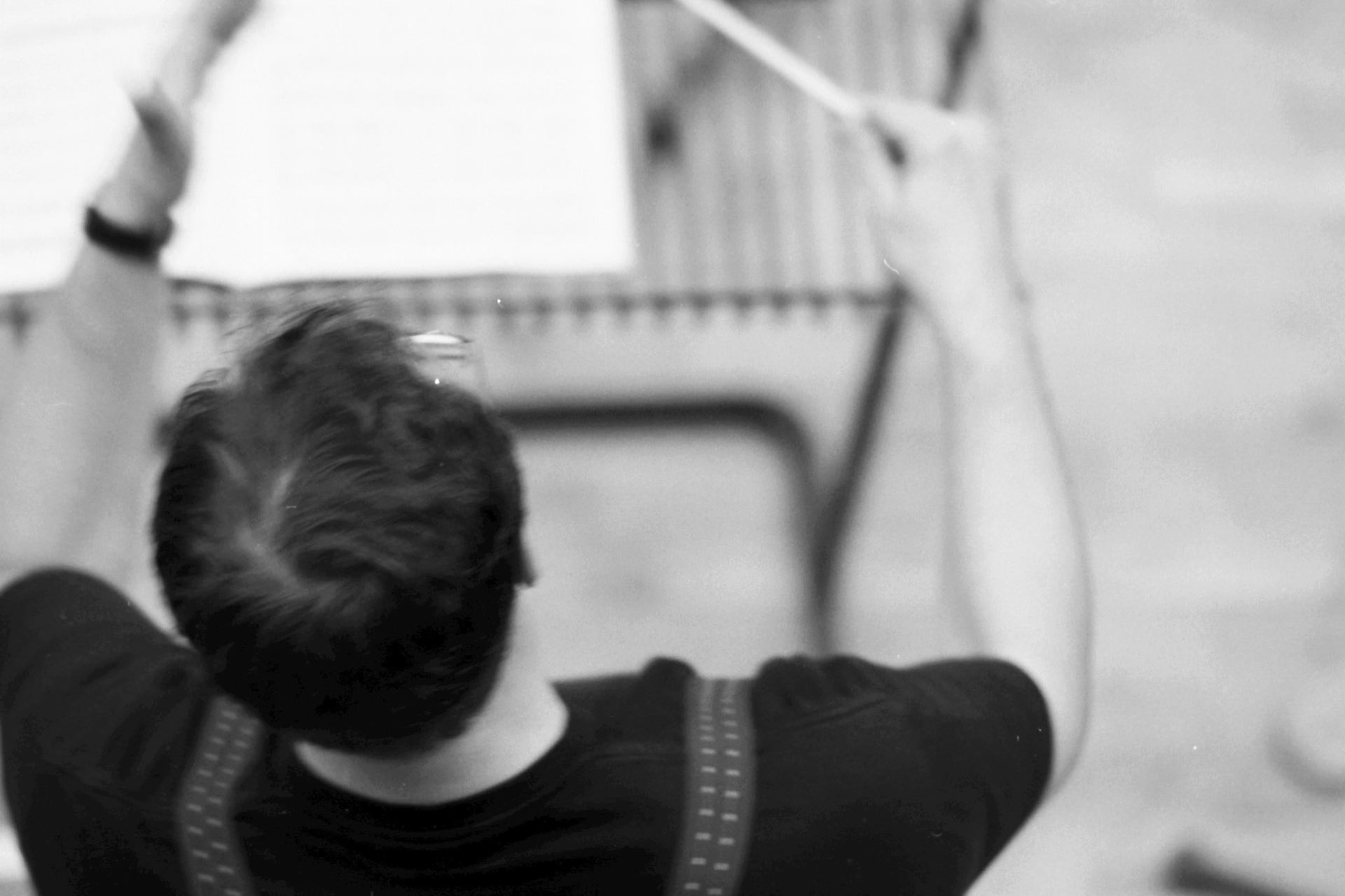Sakari Oramo rehearsing the CBSO in 2005