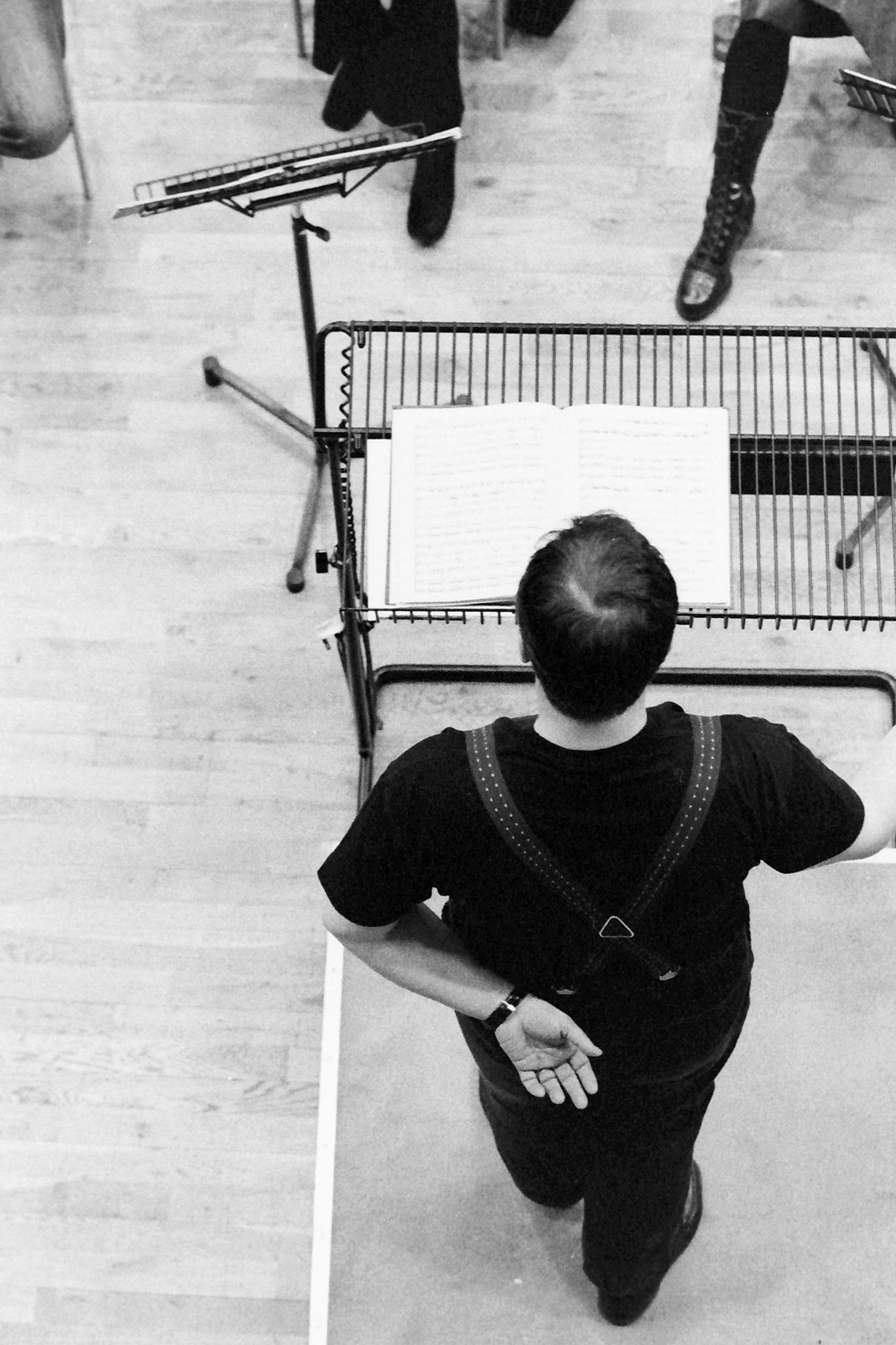 Sakari Oramo rehearsing the CBSO in 2005
