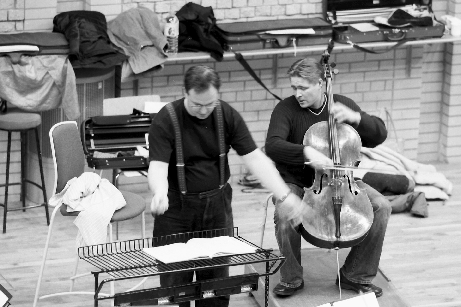 Sakari Oramo rehearsing the CBSO in 2005