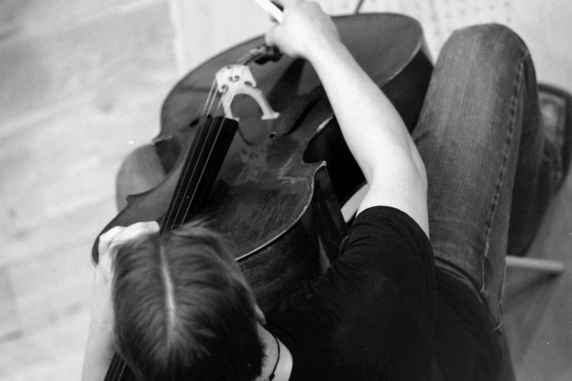 Sakari Oramo rehearsing the CBSO in 2005