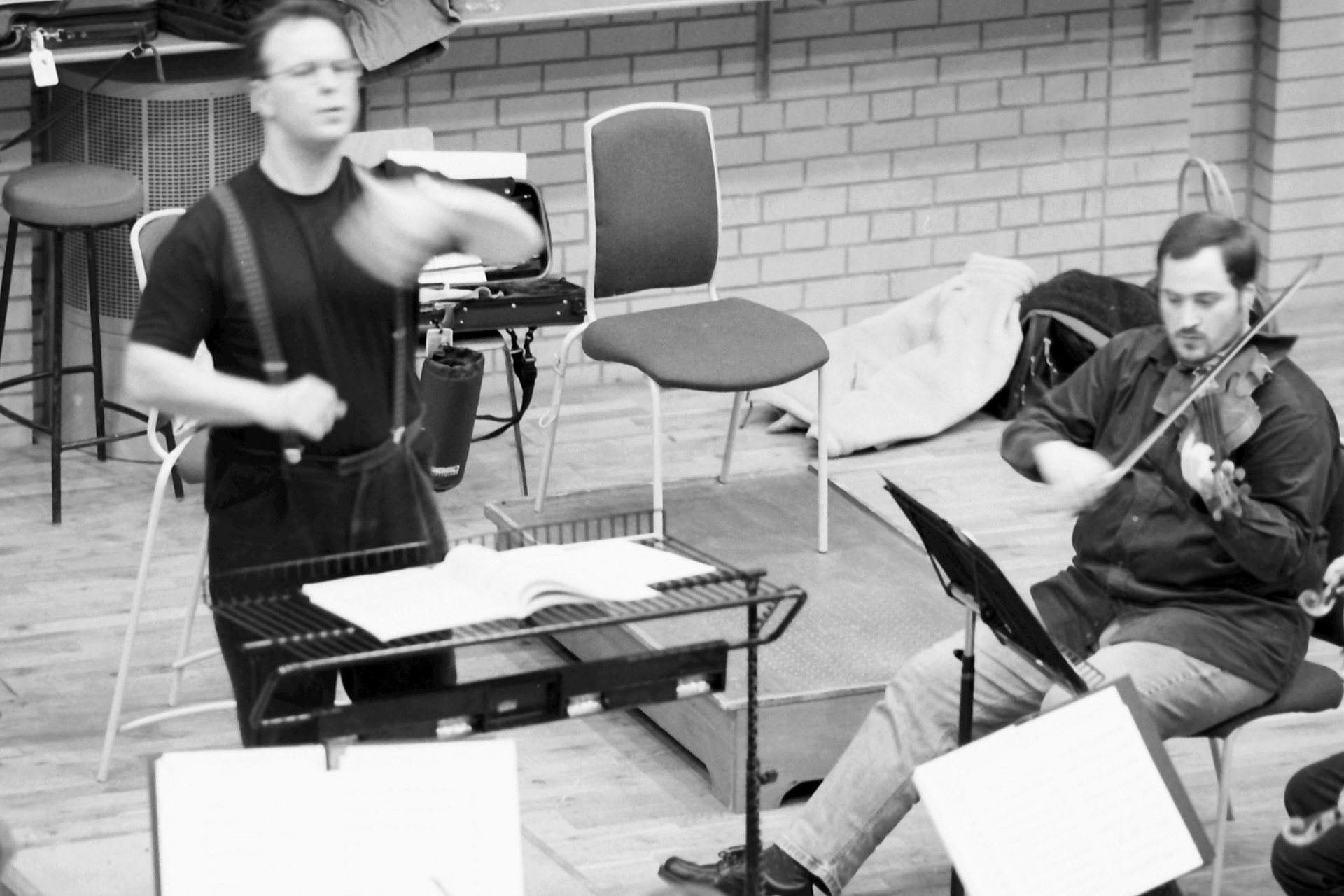Sakari Oramo rehearsing the CBSO in 2005