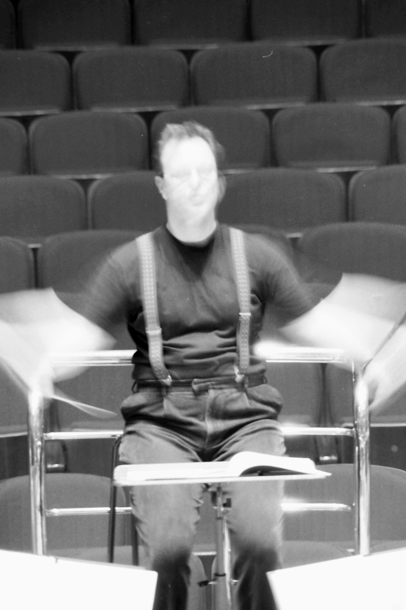 Sakari Oramo rehearsing the CBSO in 2005