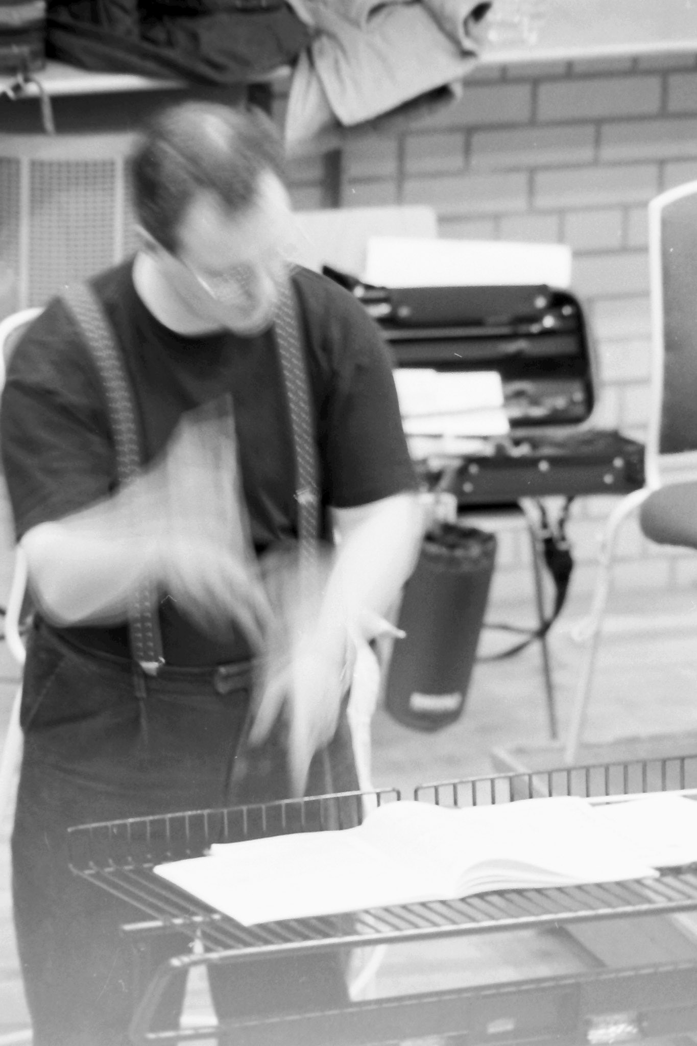 Sakari Oramo rehearsing the CBSO in 2005