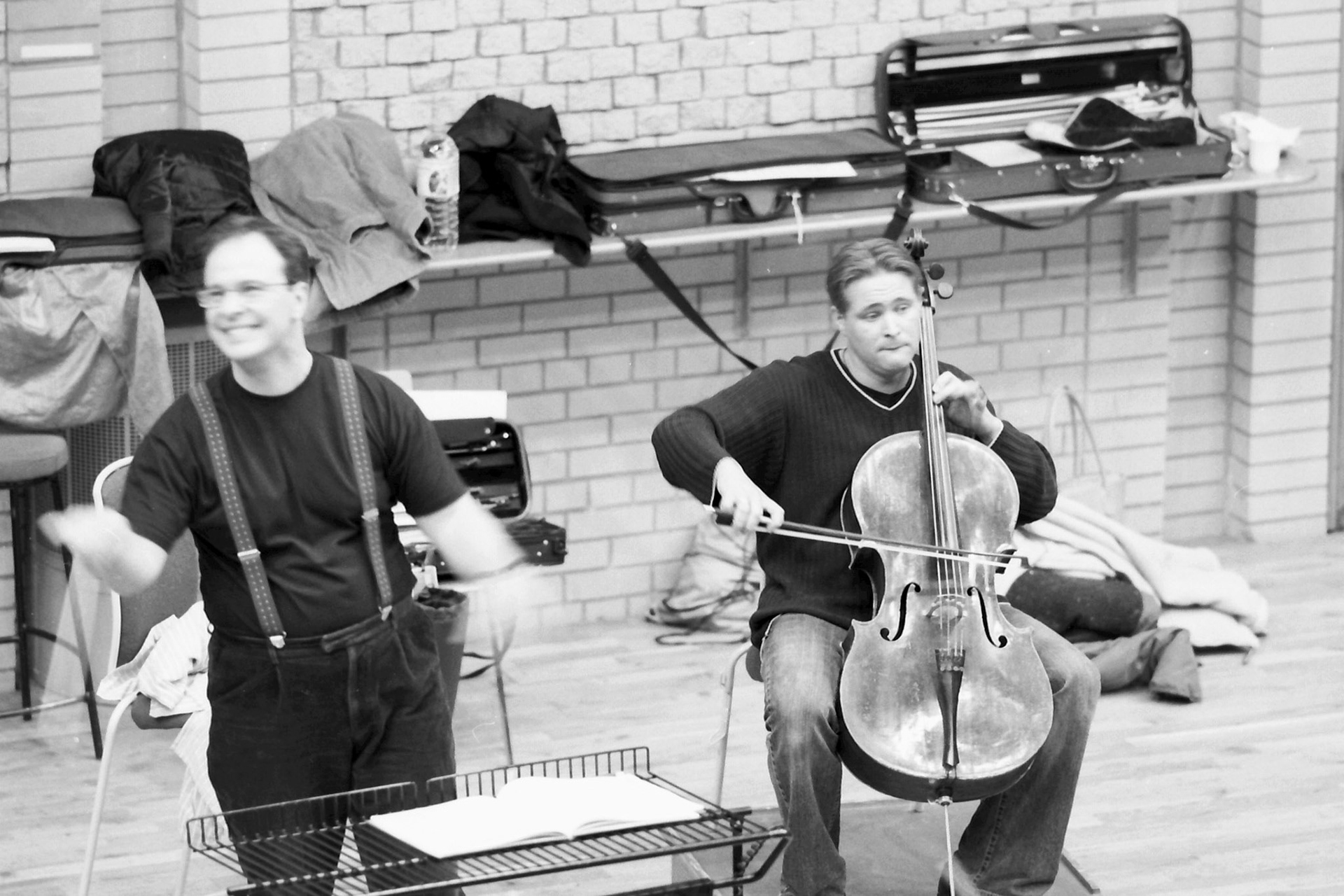 Sakari Oramo rehearsing the CBSO in 2005