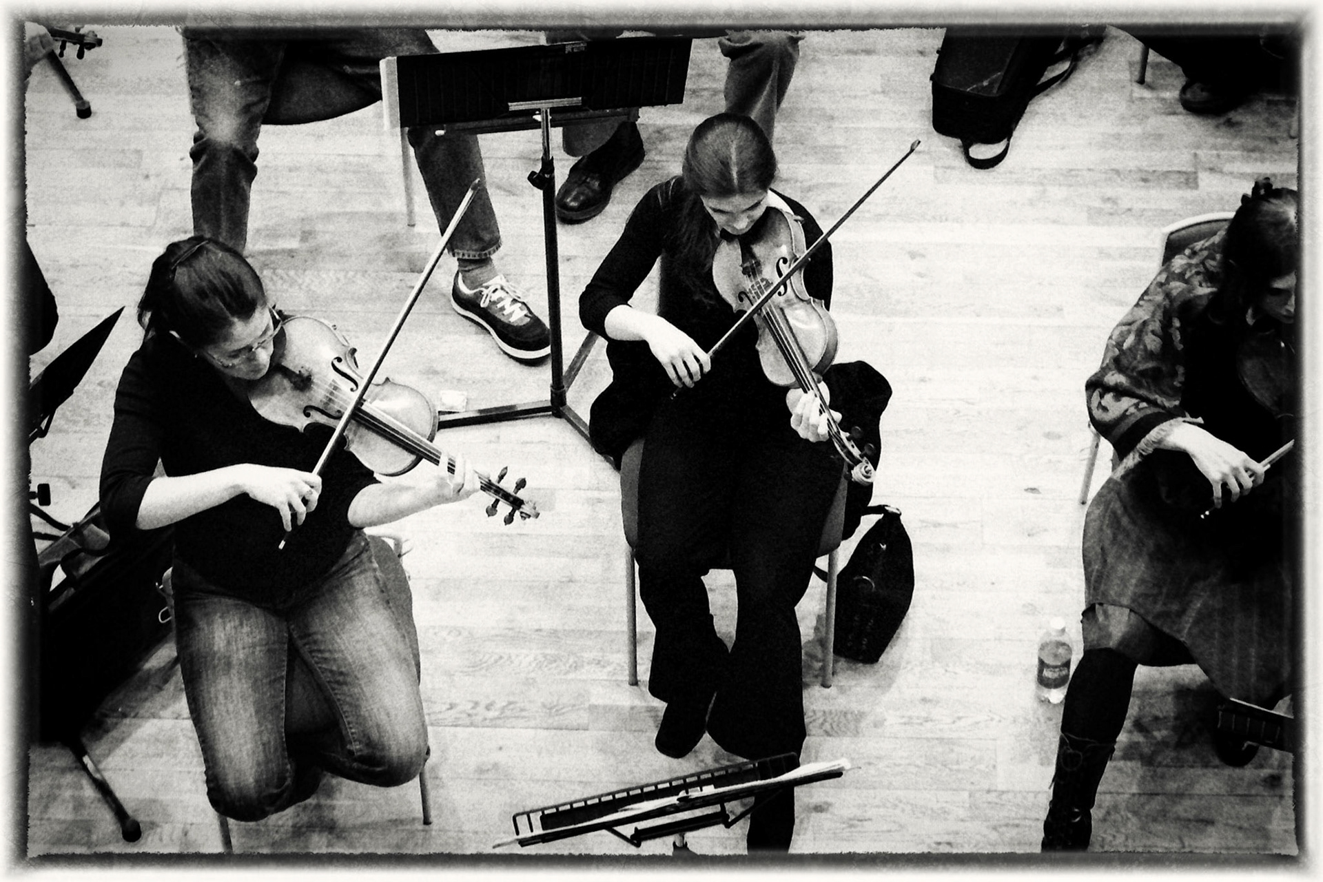 Sakari Oramo rehearsing the CBSO in 2005