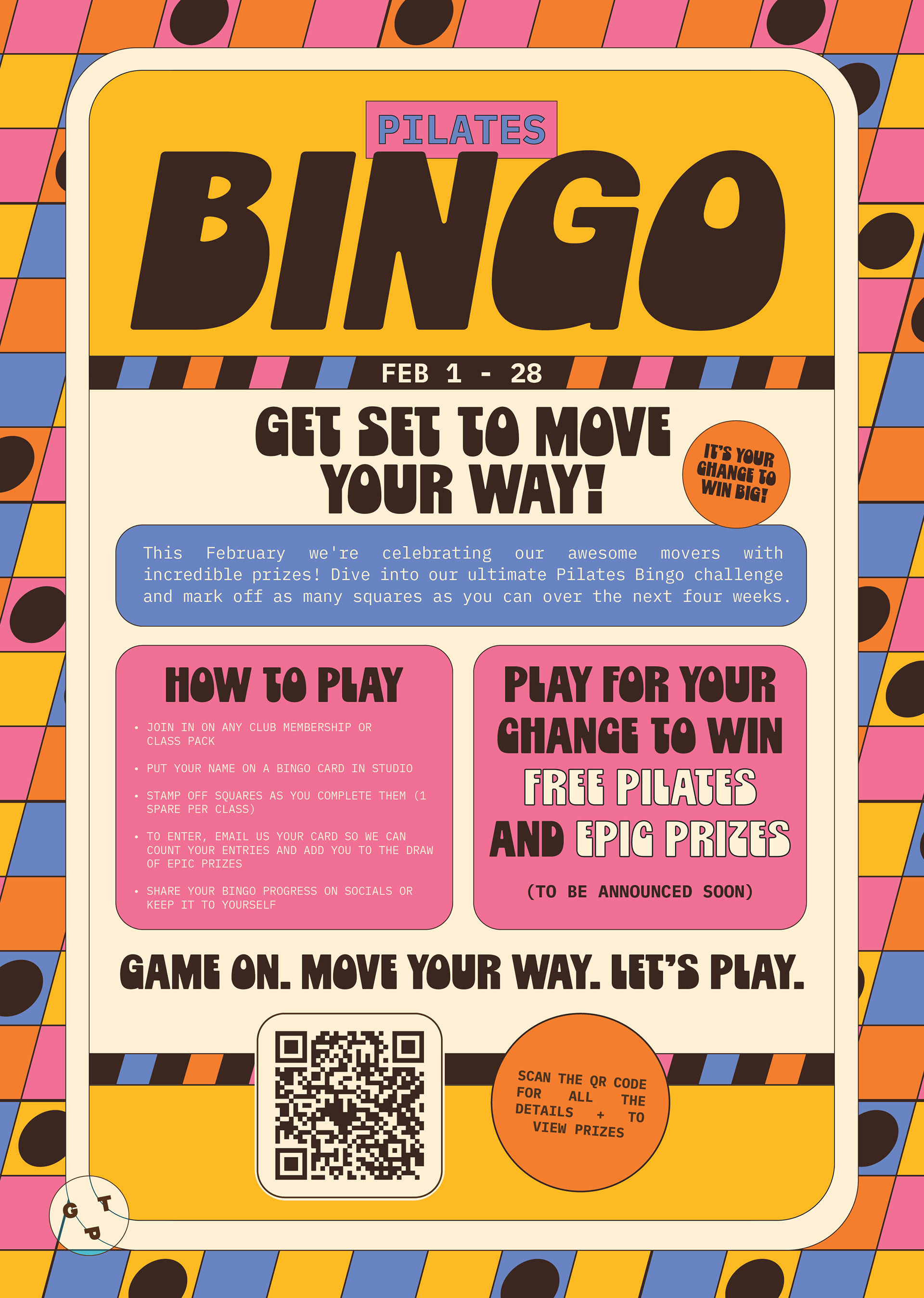 Pilates Bingo Design