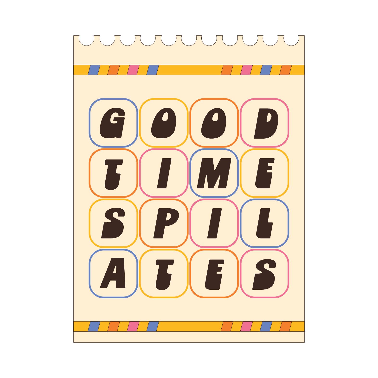 Pilates Bingo Stickers