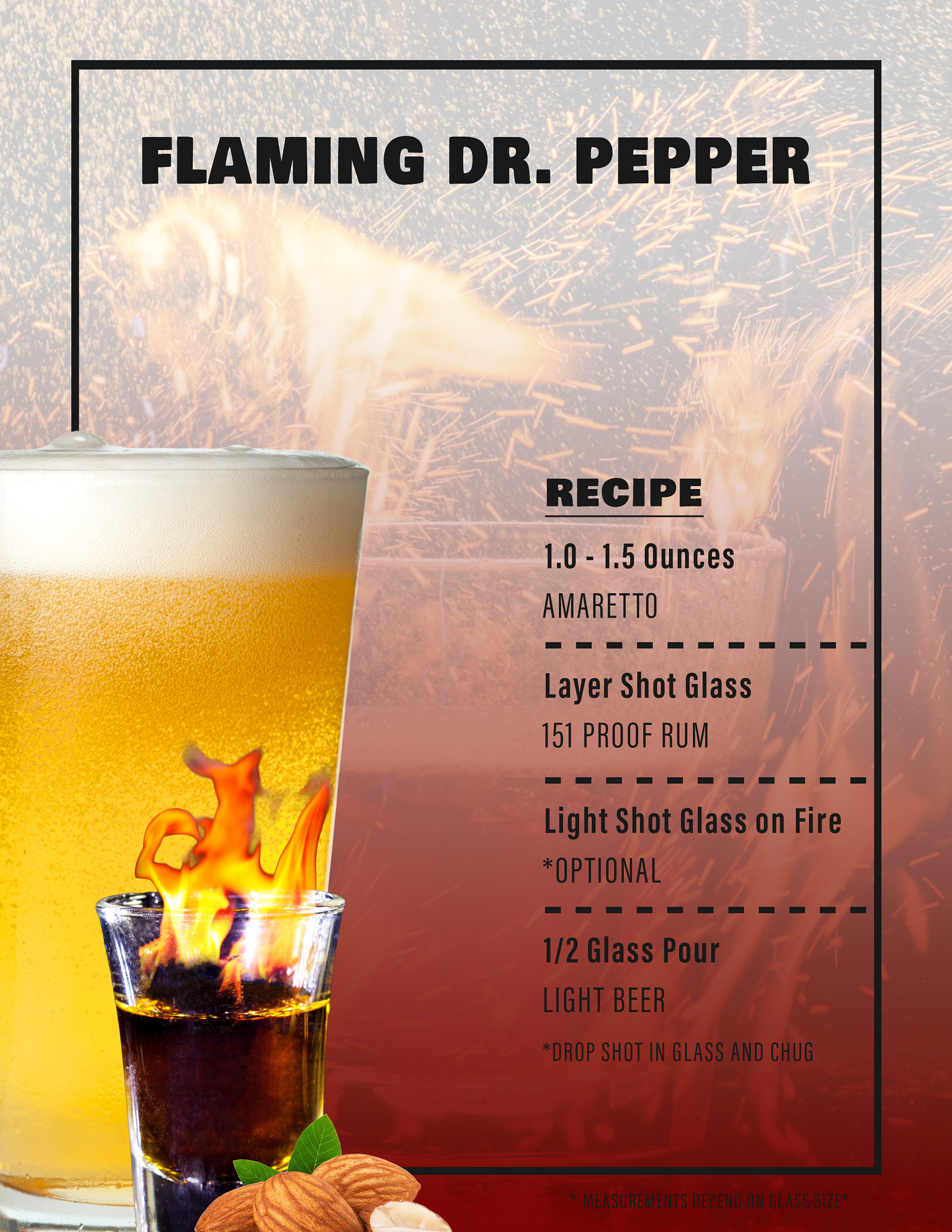 Flaming Dr. Pepper