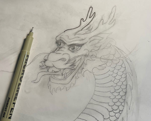Dragon sketch