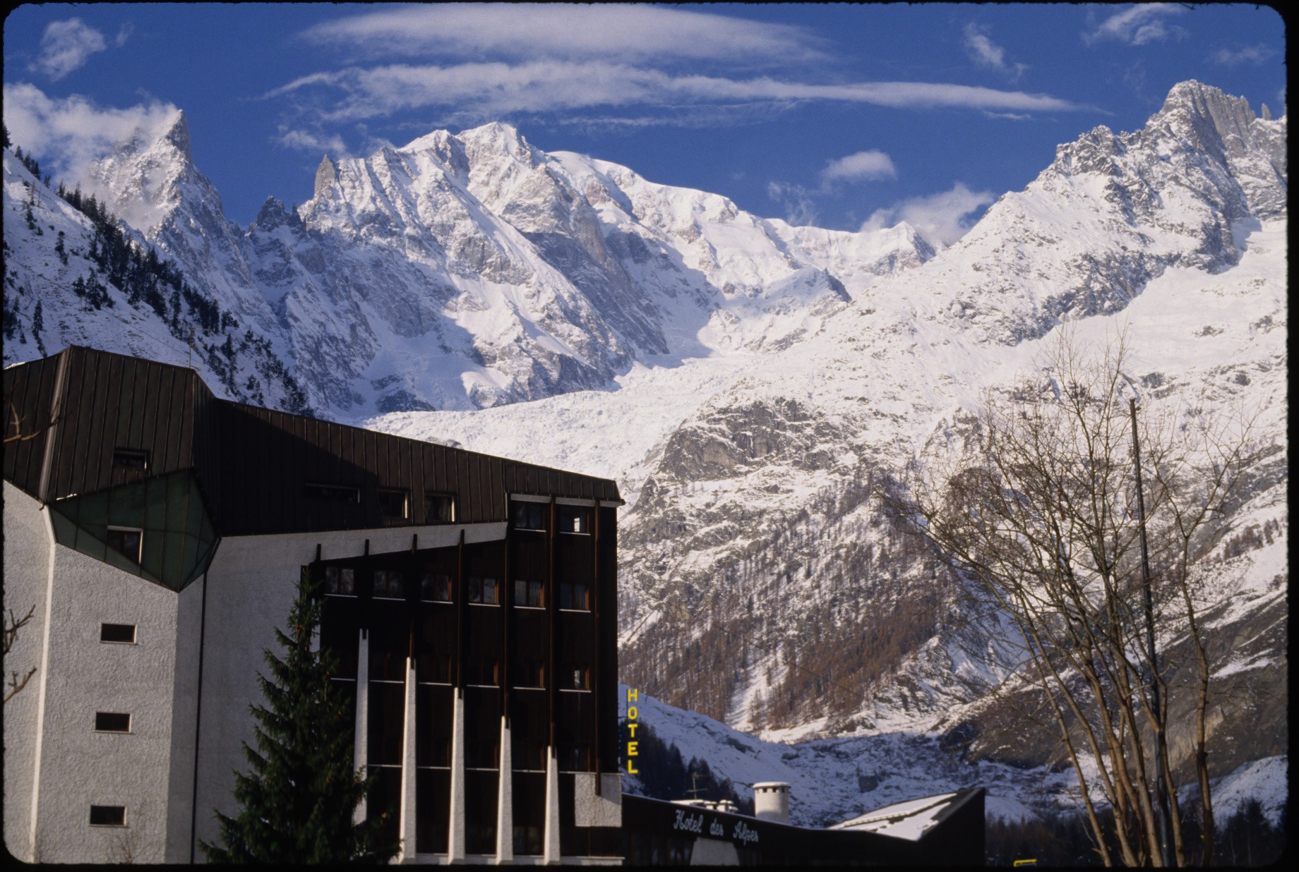A look at Mt. Blanc from the Italian side