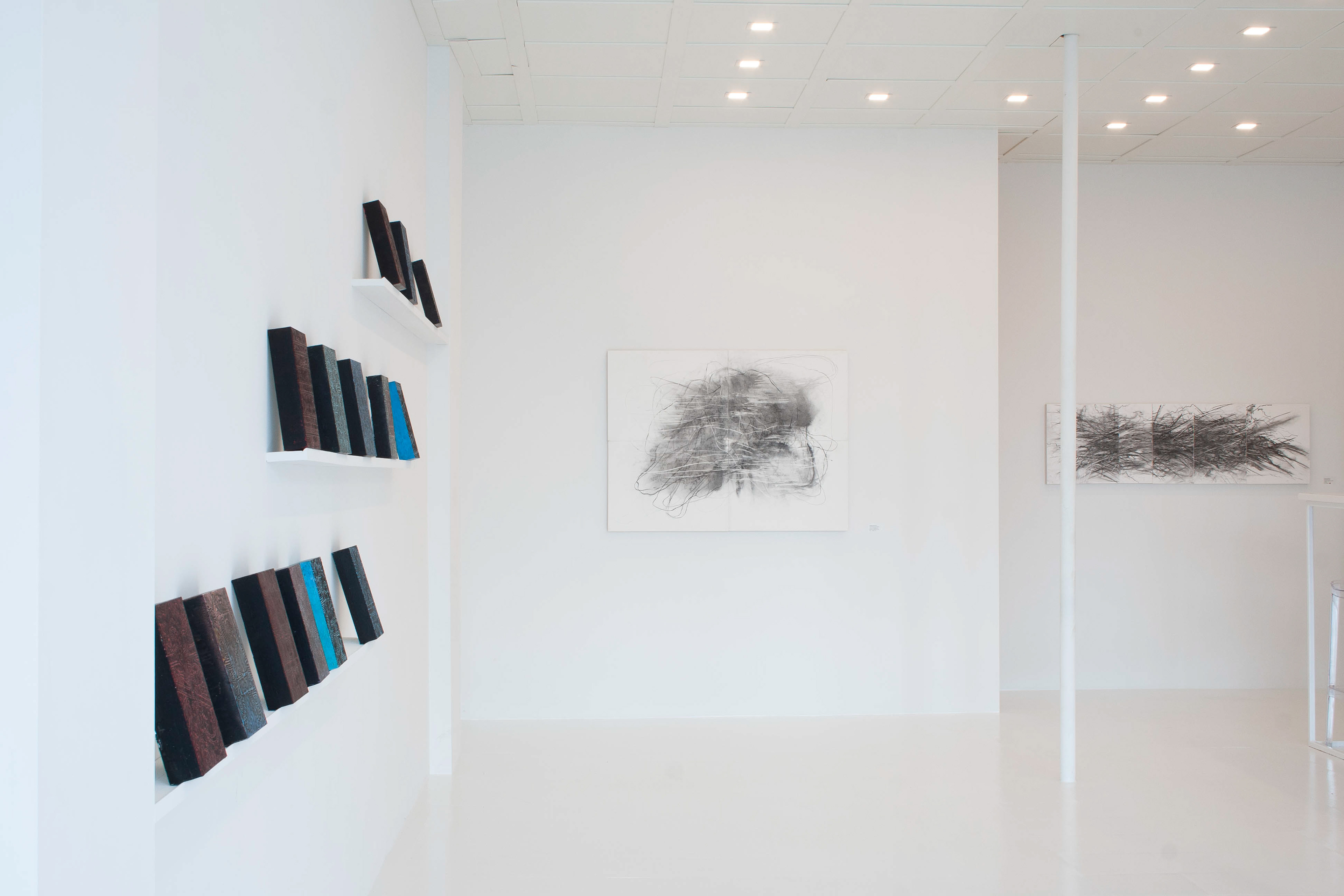 Prendre forme n°4 et Ruisseau n°3, vue d'installation