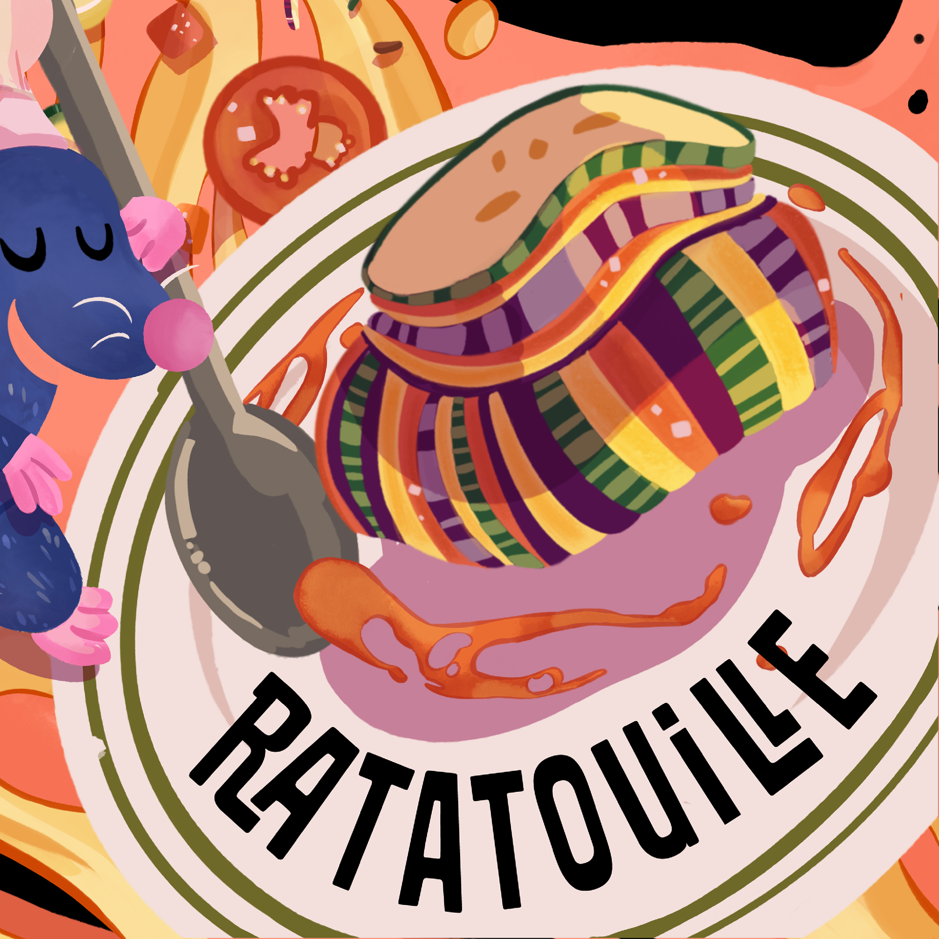 Closeup of Ratatouille