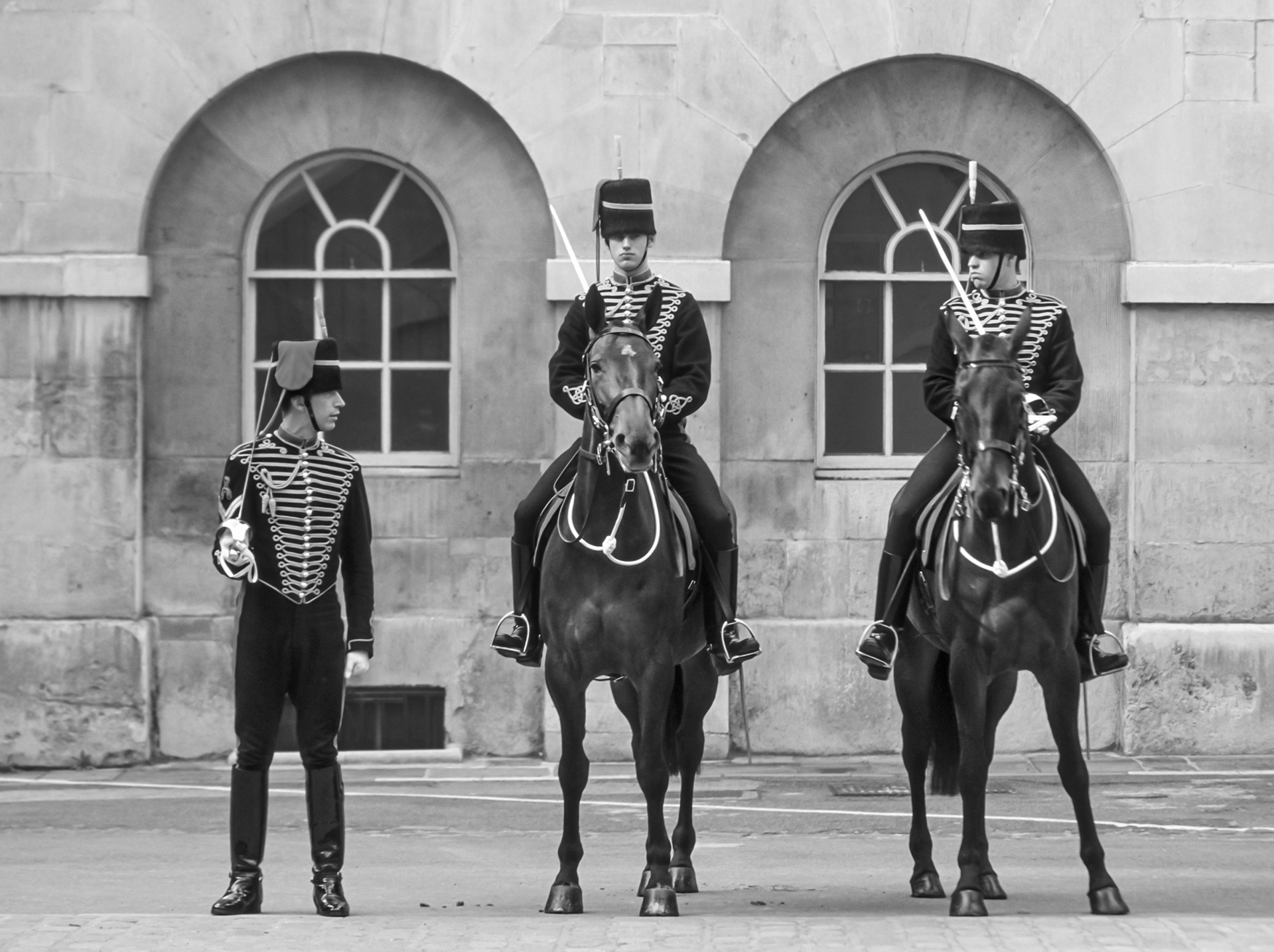 Horse Guards Parade, London, England (film photo)