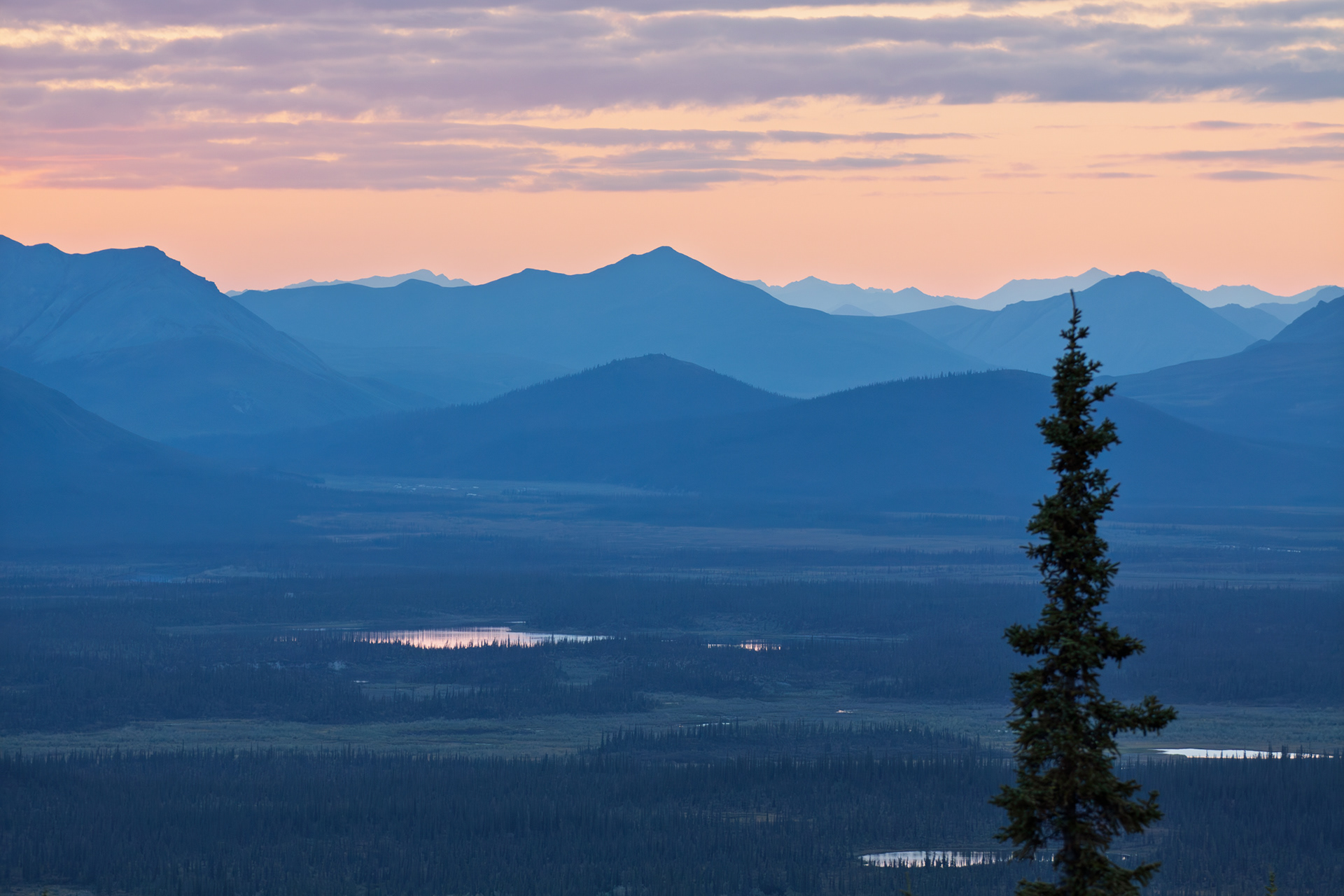 Twilight at Base Camp, Arctic National Wildlife Refuge, Alaska