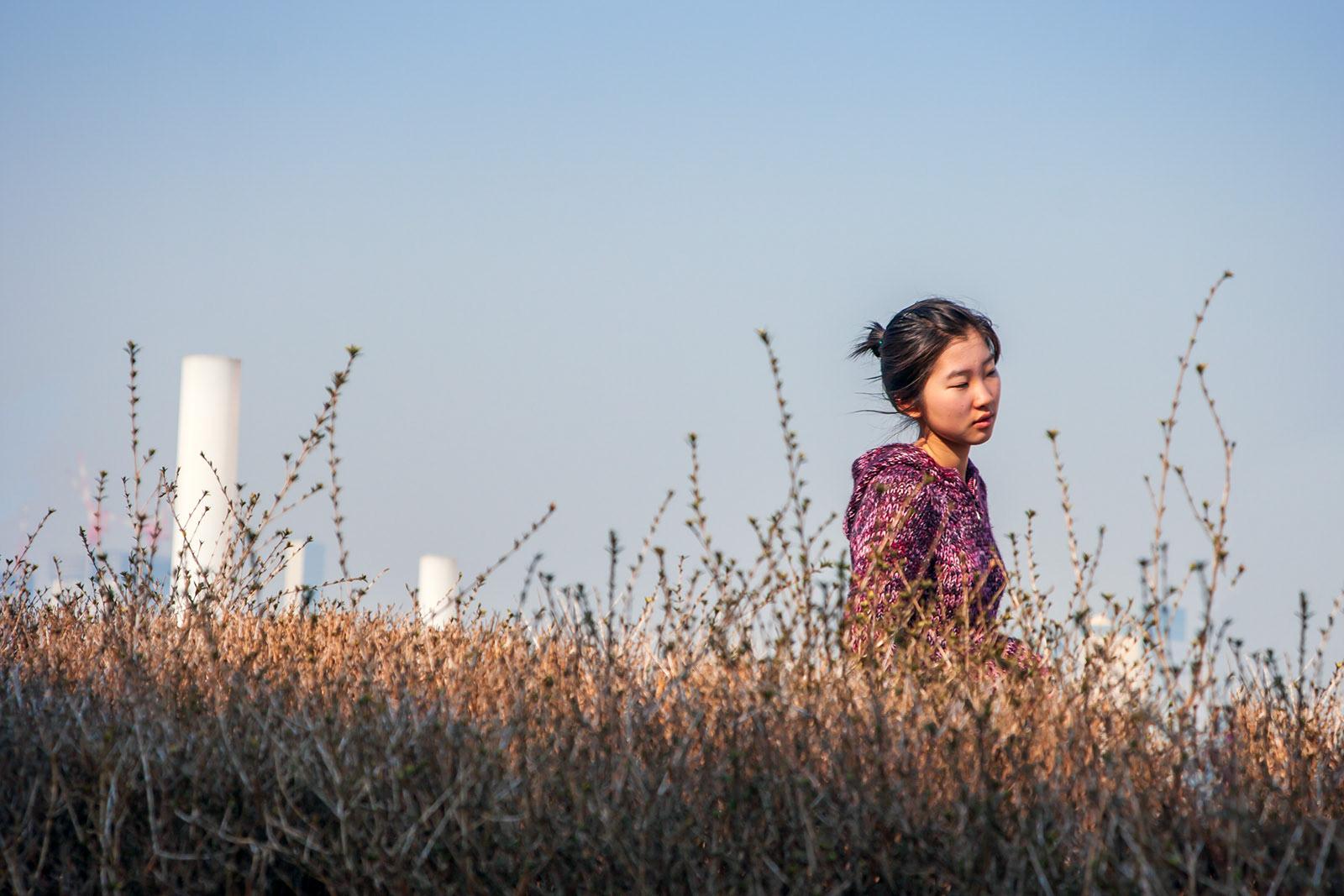 Girl in Tokyo Bay, Japan