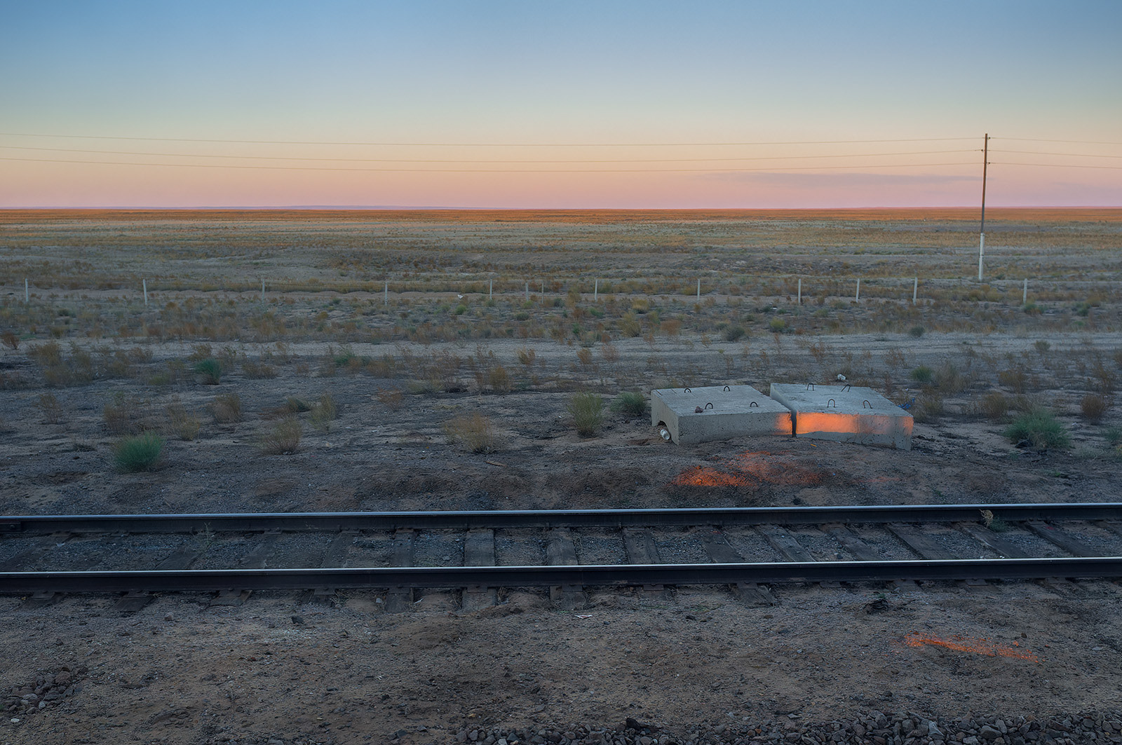 Early morning from the Trans Mongolian Express