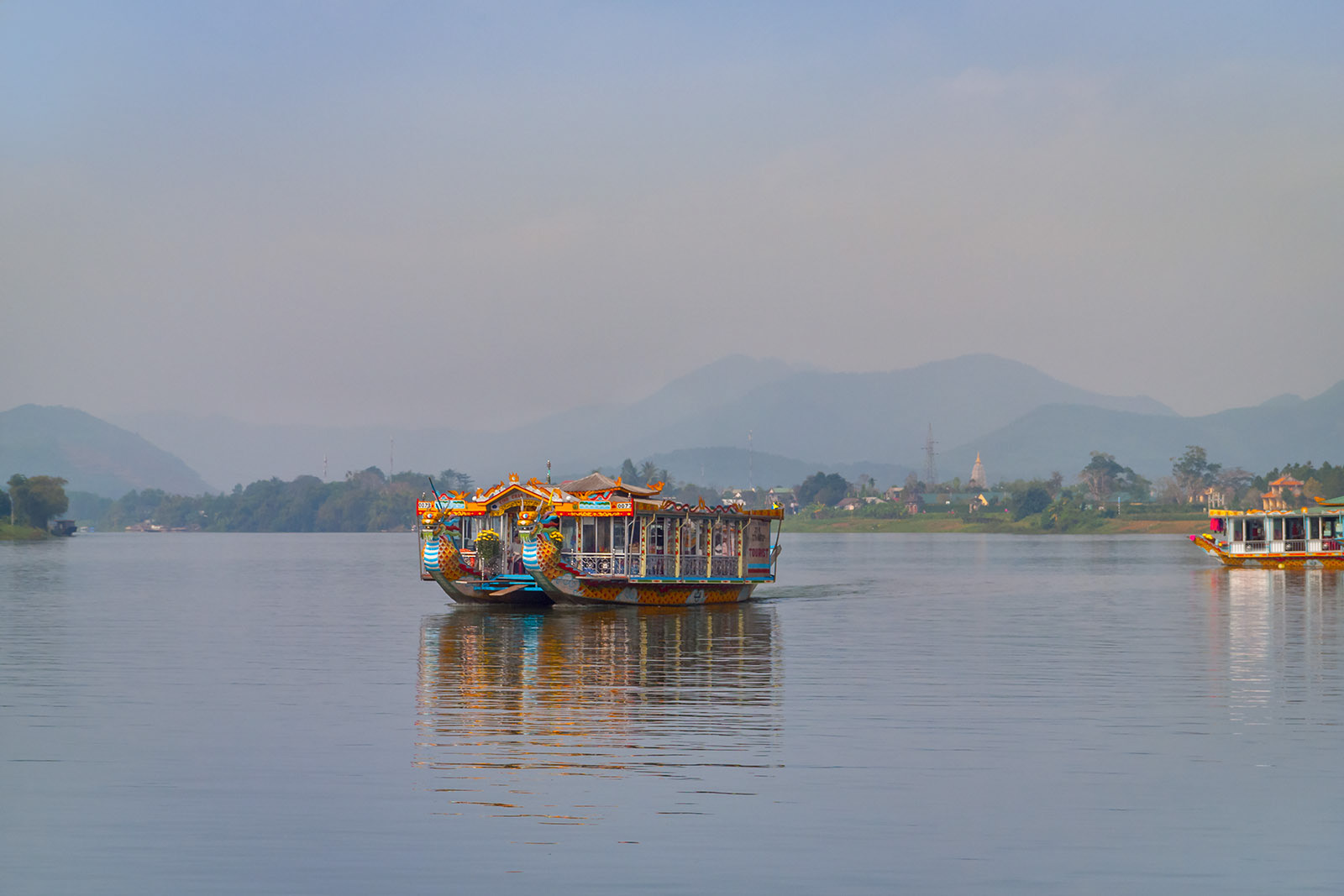 Boat on the Perfume River Hue
