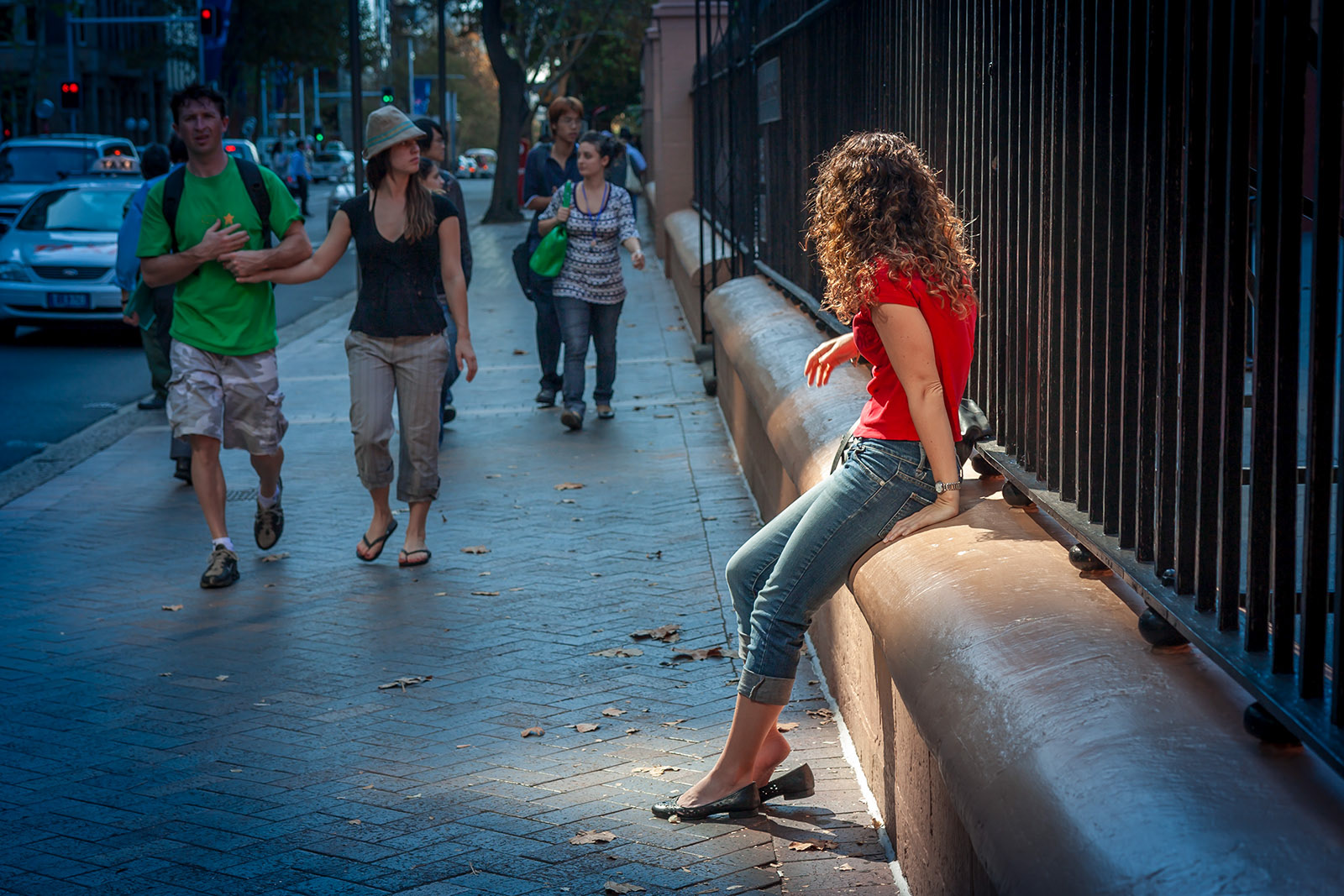 Girl in Macquarie Street Sydney