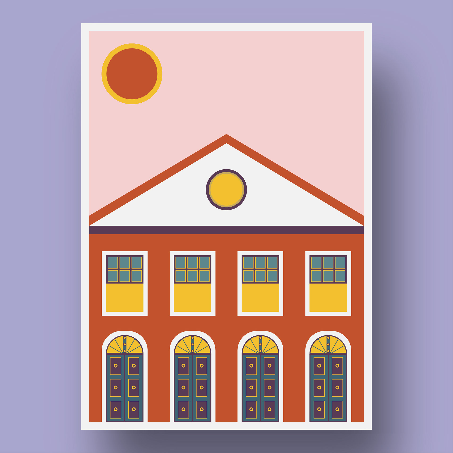Ilustração Colonial House