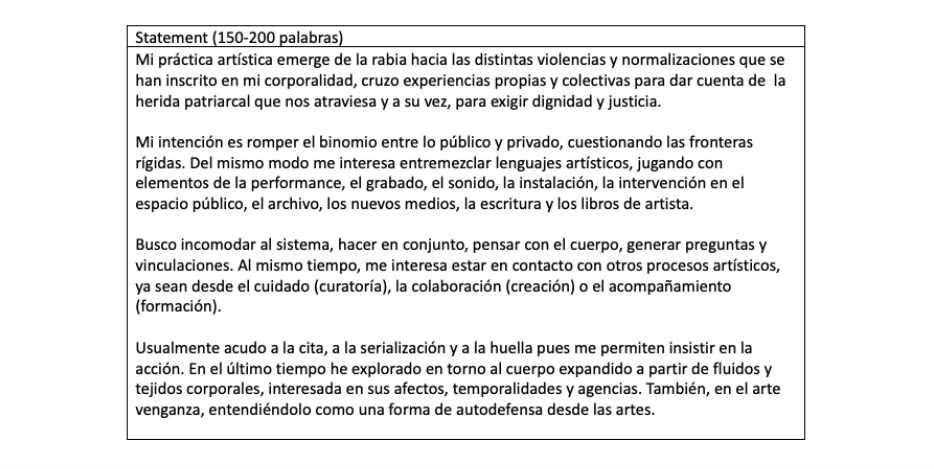 Statement