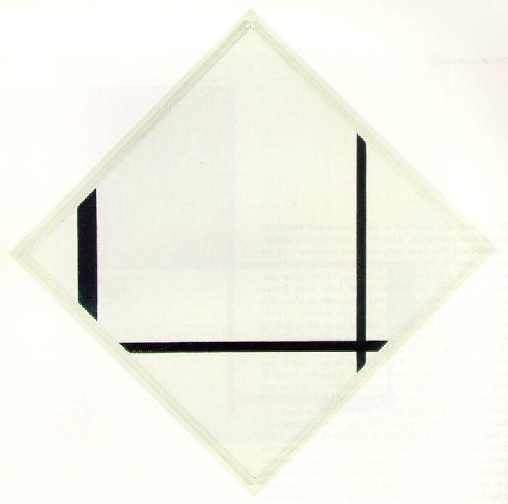 Fox Trot; Lozenge Composition with Three Black Lines (1929), Piet Mondrian