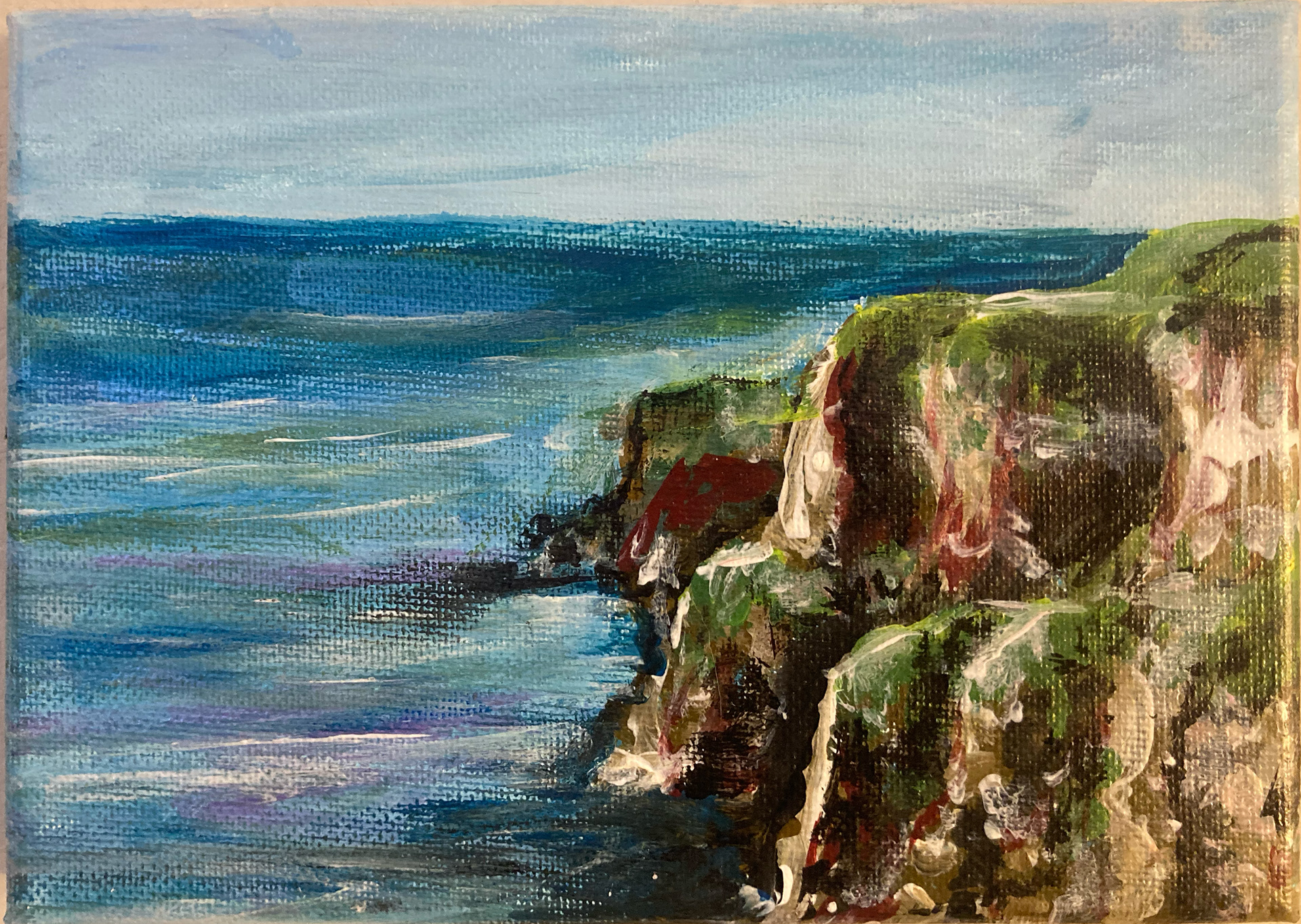 Cliffs of Moher, Ireland - Acrylic on canvas.
