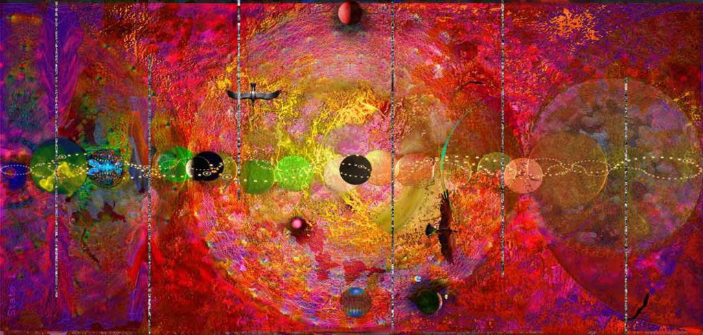 "A Synoetic System #8", archival pigment print on canvas, 90x44 inches