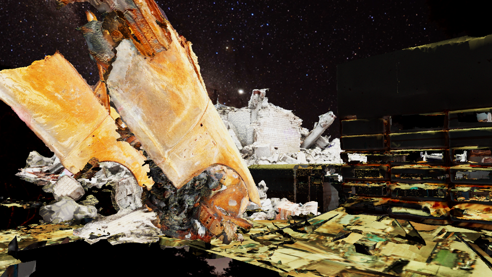 Visualizations of 3d scans of war crimes from Ukraine
