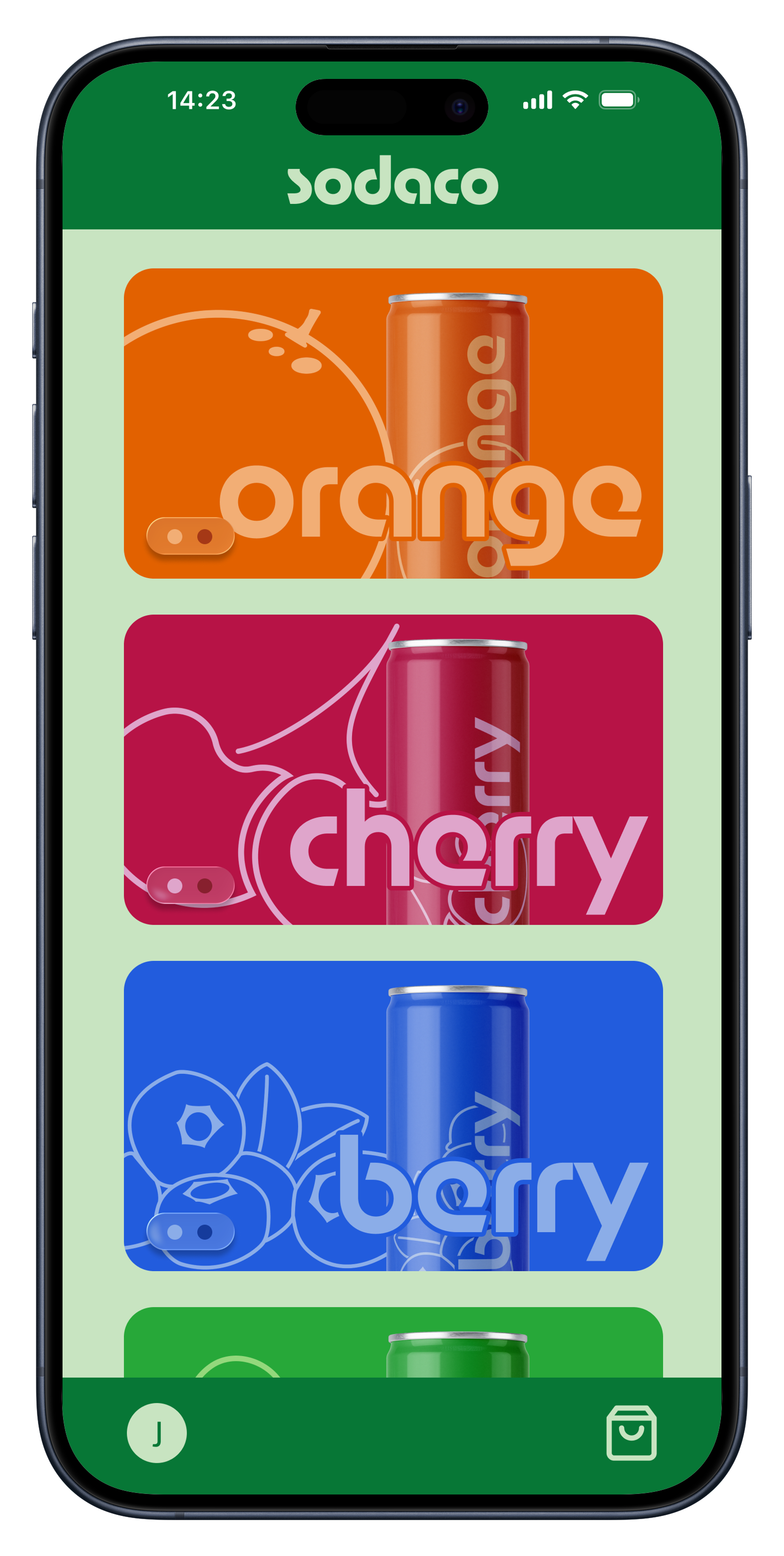 Main menu interface