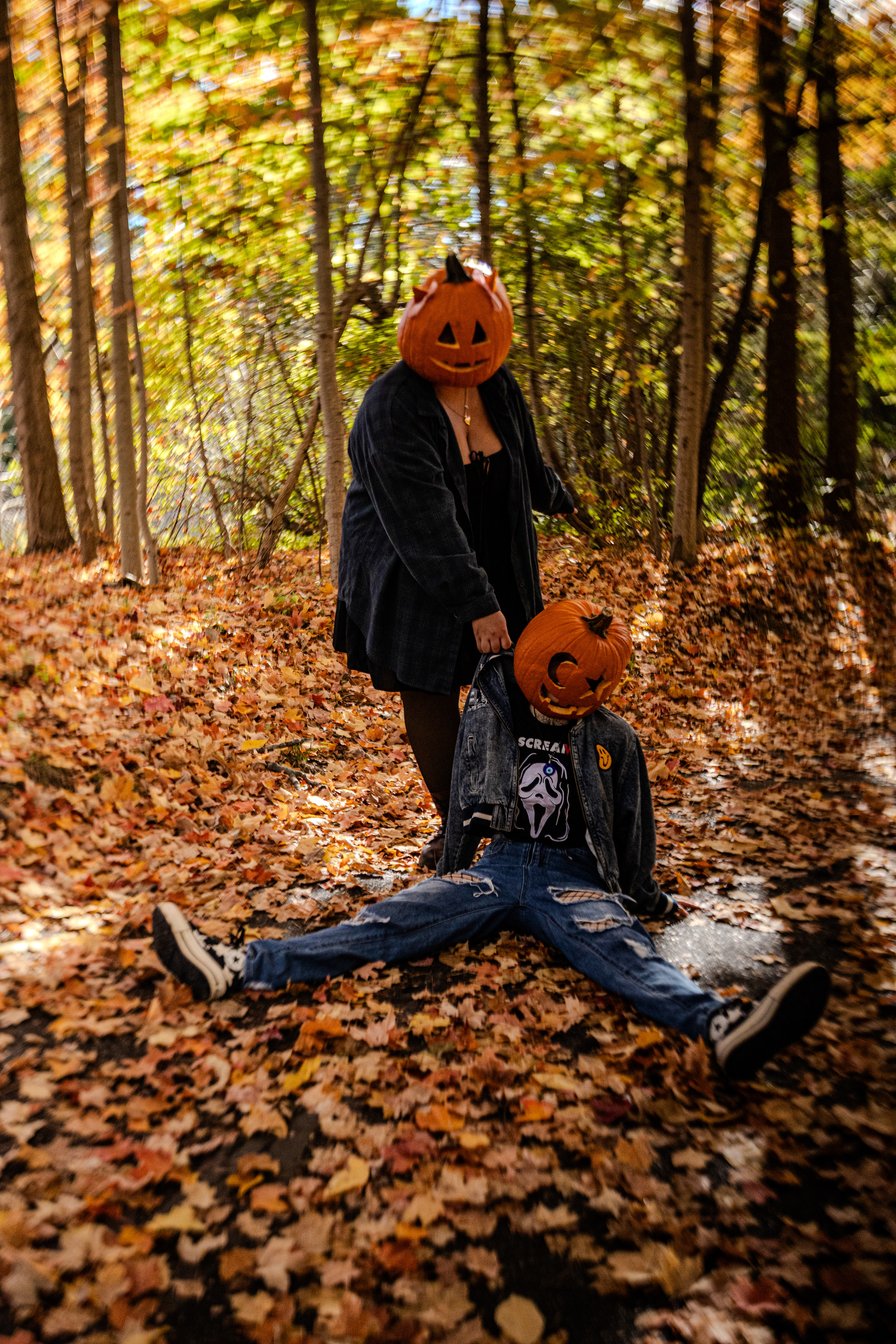 River and Savannah - Pumpkin head session