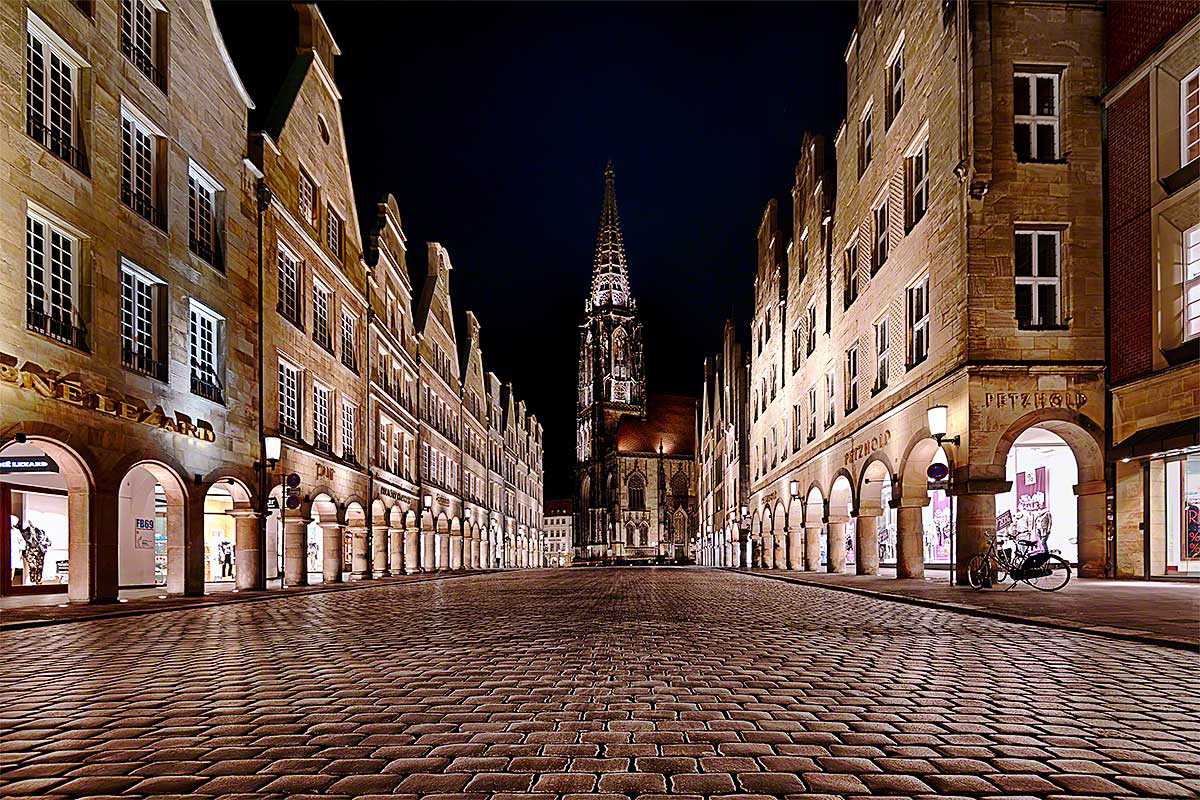 Der Prinzipalmarkt bei Frost