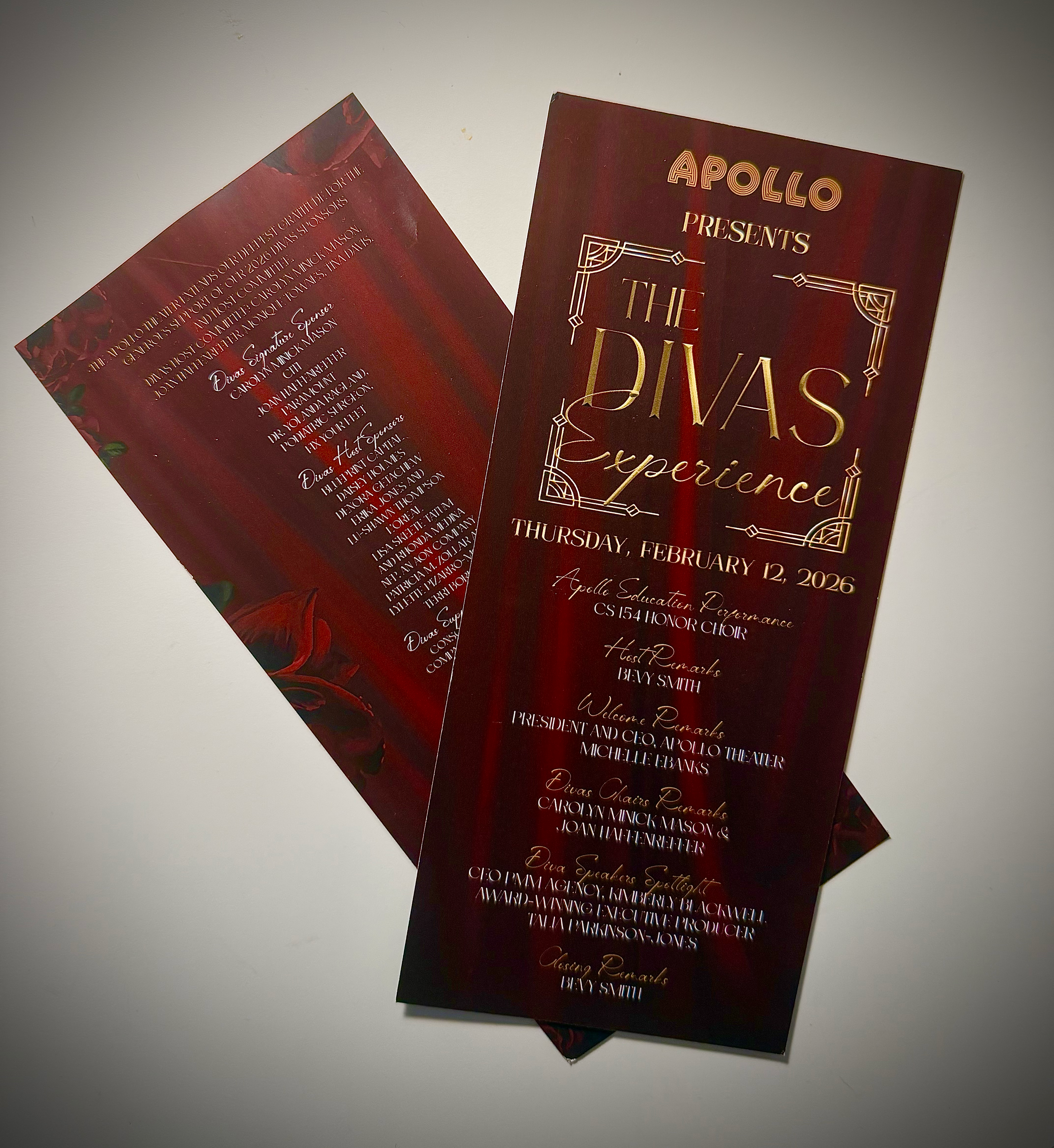 Printed Invite/Program