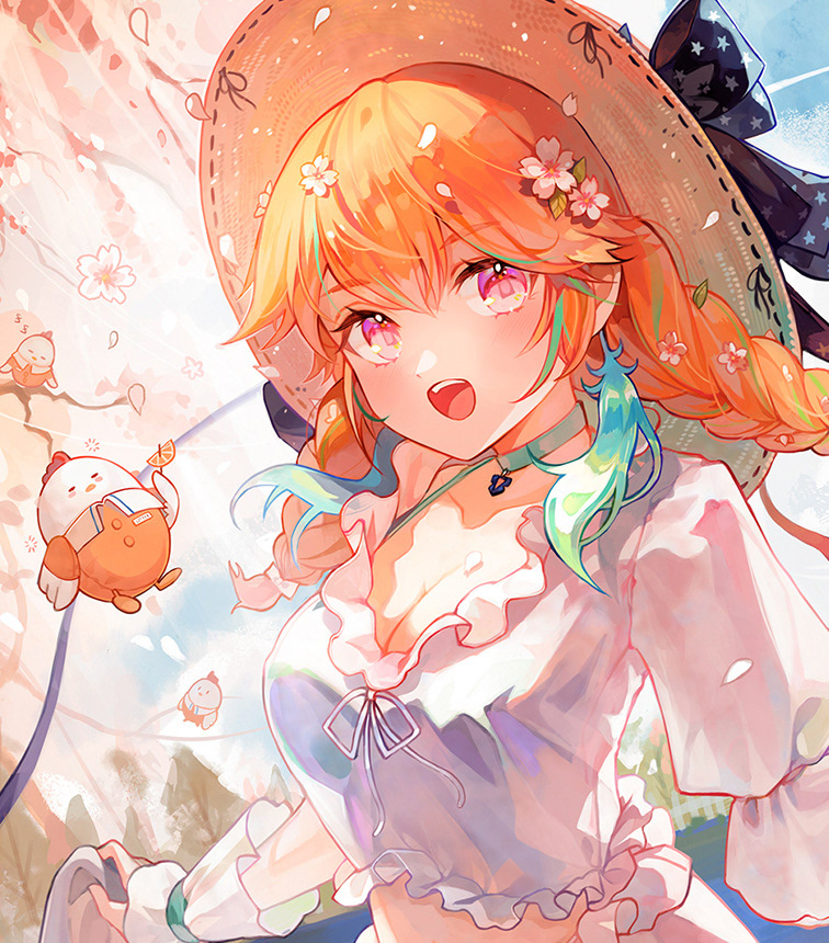Takanashi Kiara(hololive EN) - Membership wallpaper illustration 5月