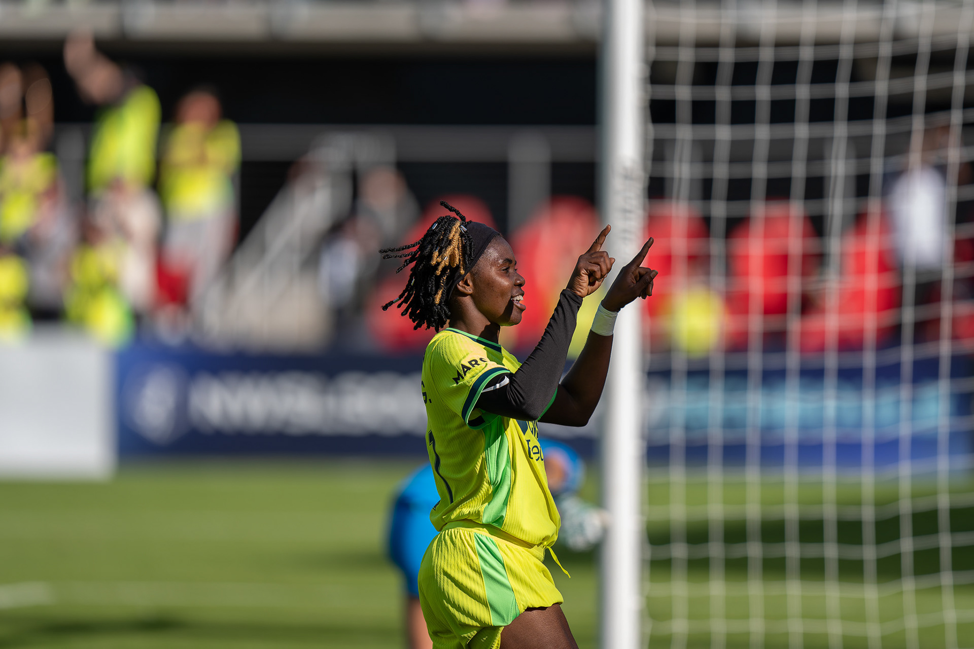 Quarterfinals of the NWSL 2025, November 8, 2025 – Washington Spirit vs. Racing Louisville ended 1-1. Washington Spirit won 3-1 on penalties.