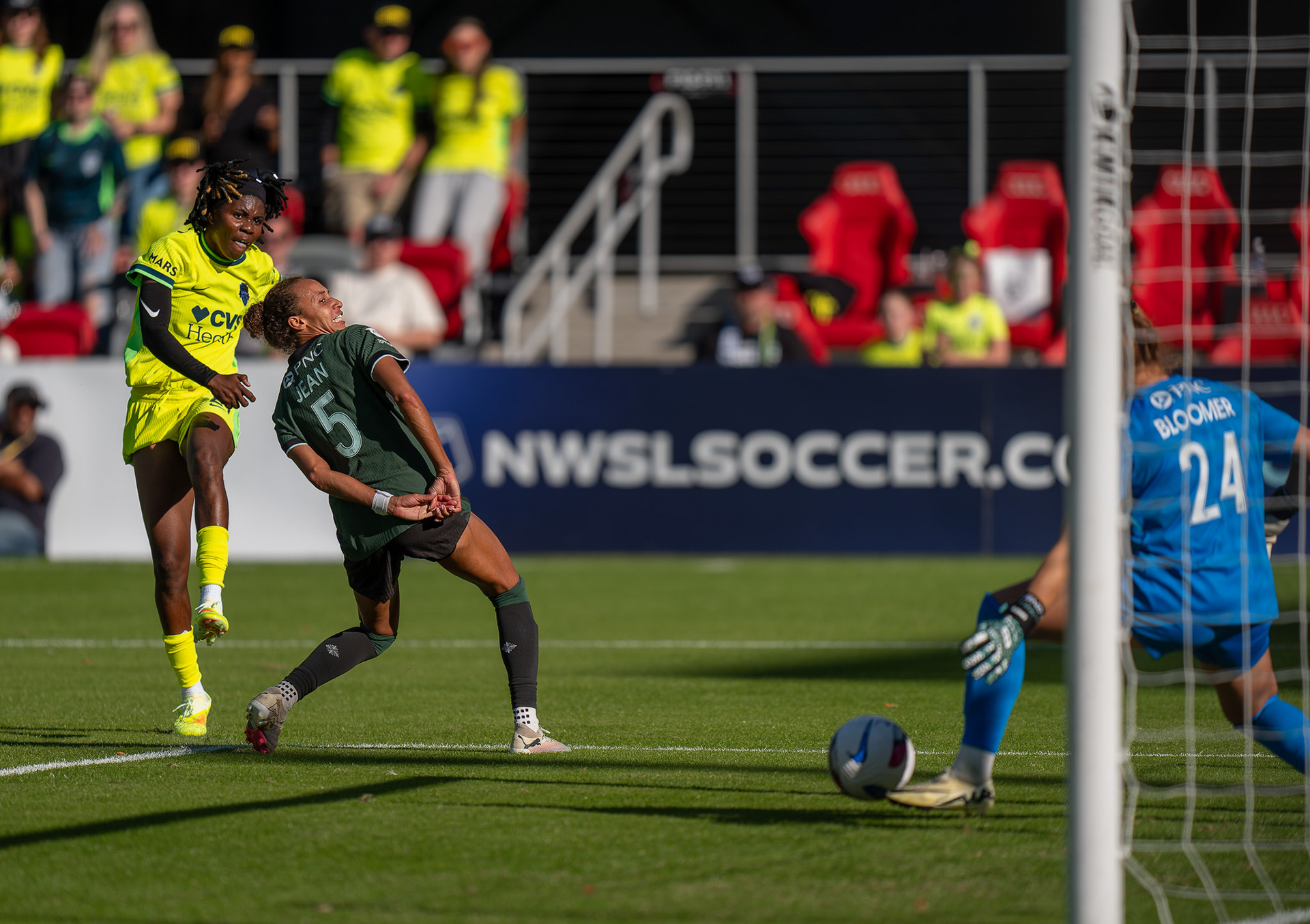 Quarterfinals of the NWSL 2025, November 8, 2025 – Washington Spirit vs. Racing Louisville ended 1-1. Washington Spirit won 3-1 on penalties.