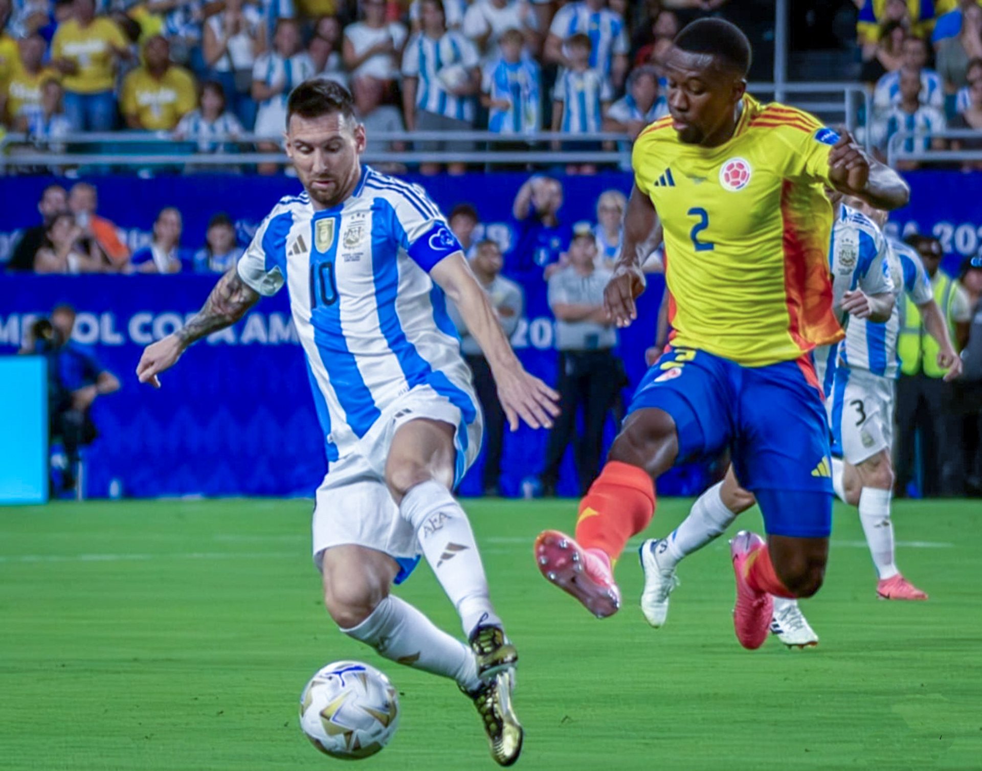 Colombia vs. Argentina — Copa América Final, 2024. In a historic showdown, Colombia battled Argentina in a thrilling final that captured the passion of an entire continent. A match defined by intensity, resilience, and heart, showcasing Colombia’s strength and determination on one of the biggest stages in world football.