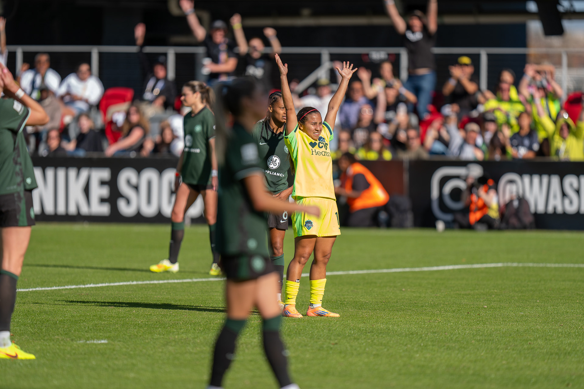 Quarterfinals of the NWSL 2025, November 8, 2025 – Washington Spirit vs. Racing Louisville ended 1-1. Washington Spirit won 3-1 on penalties.